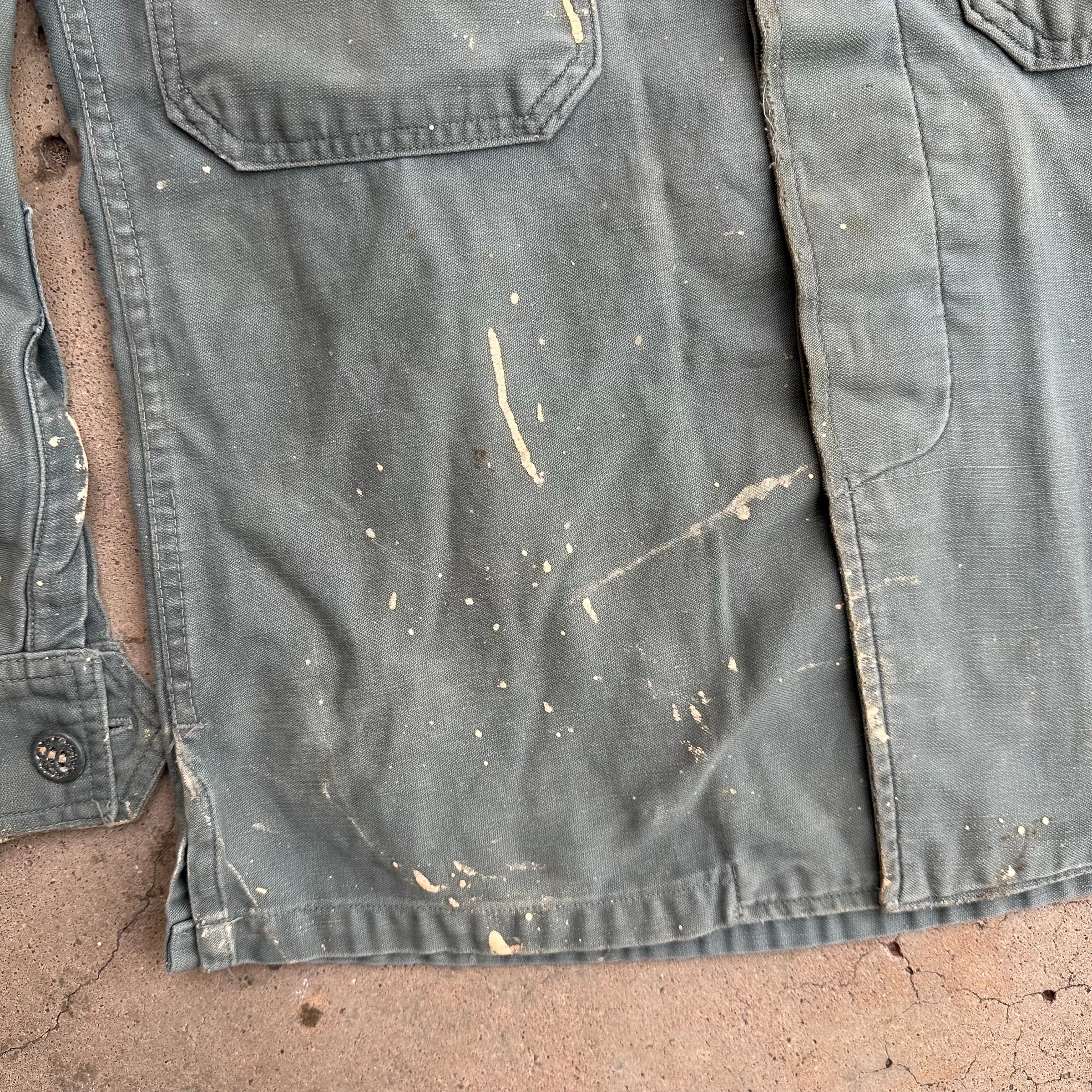 1950’s/60’s USAF Private Purchase Sage Green 507 Fatigue Shirt