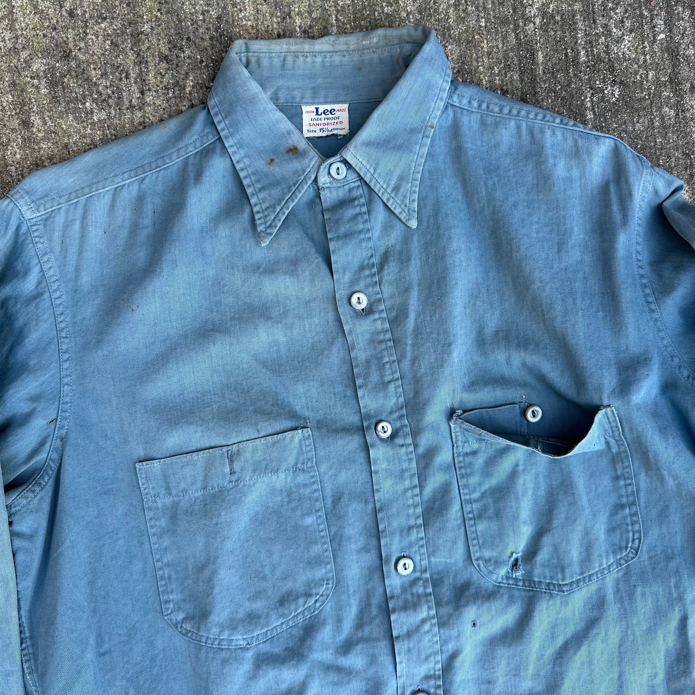 1940’s/50’s Lee Cotton Work Shirt Large