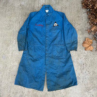 1950’s Blue HBT Chainstitched Gas Station Shop Coat Size 46