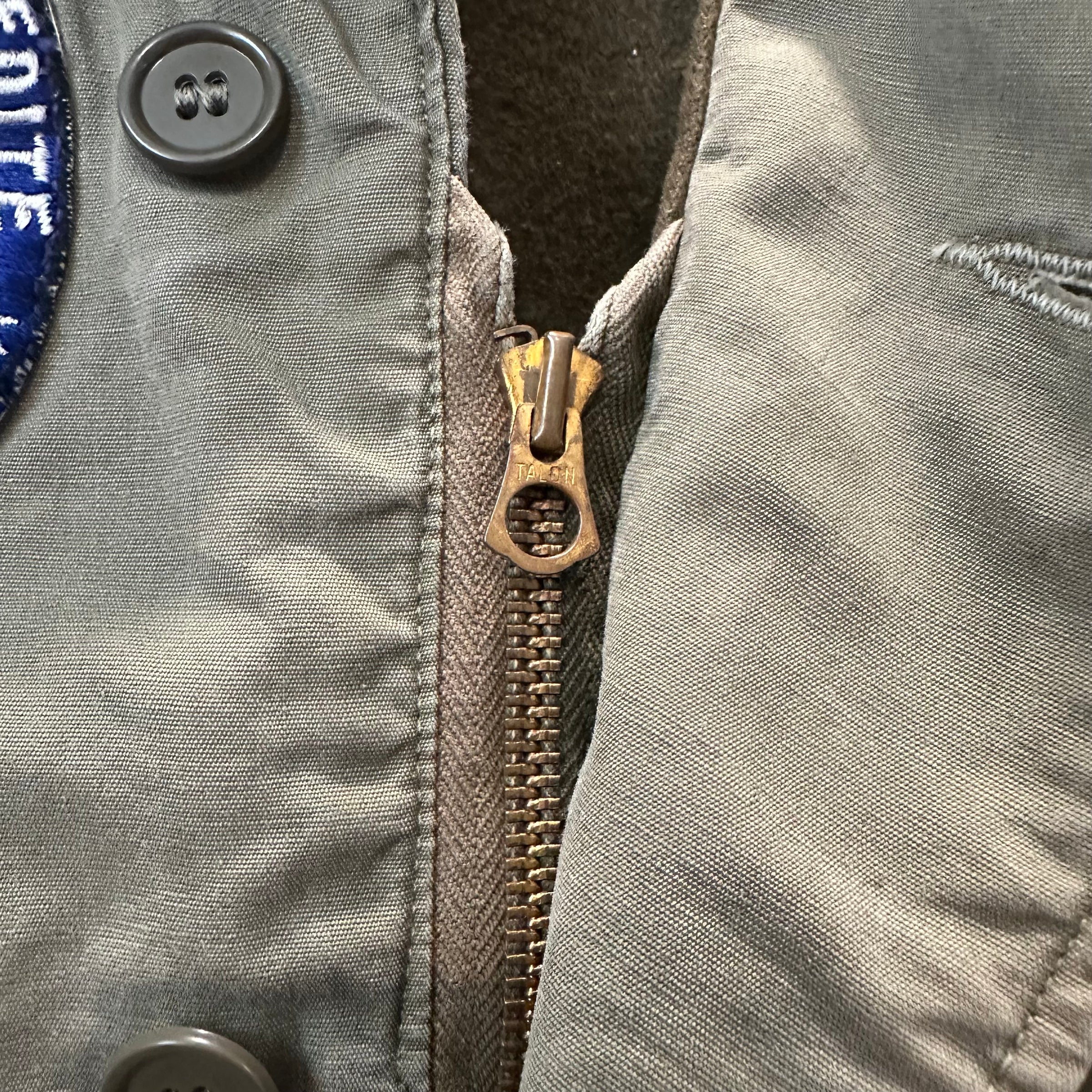 1940’s WWII Patched USN N-4 Deck Jacket  22” Chest