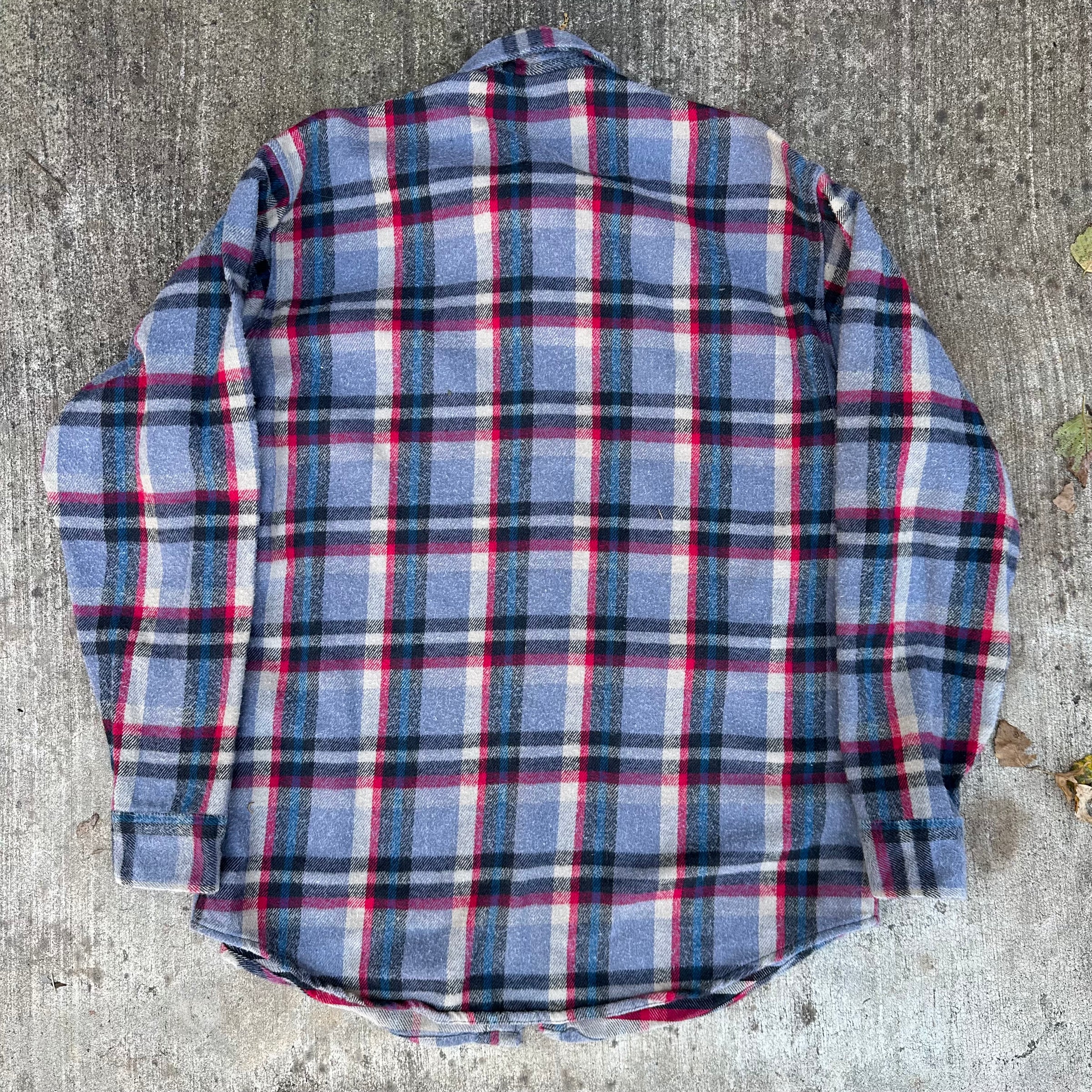 1980’s St John’s Bay Plaid Cotton Flannel Shirt L/XL