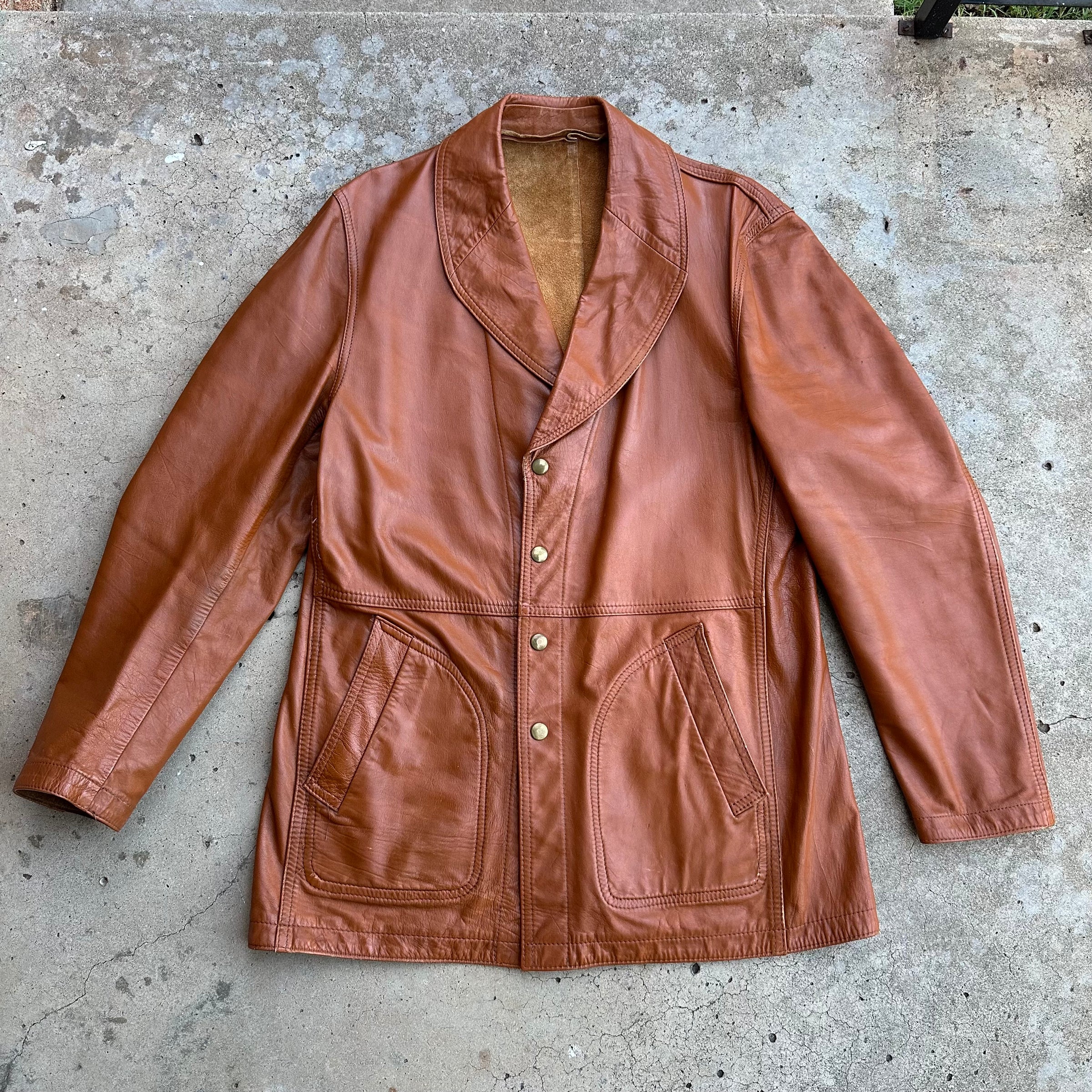 1970’s Reversible Leather Jacket Medium
