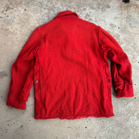 1940’s/50’s JC Higgins Red Wool Mackinaw Jacket Medium