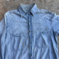1950’s Korean War USN Stenciled Chambray Work Shirt