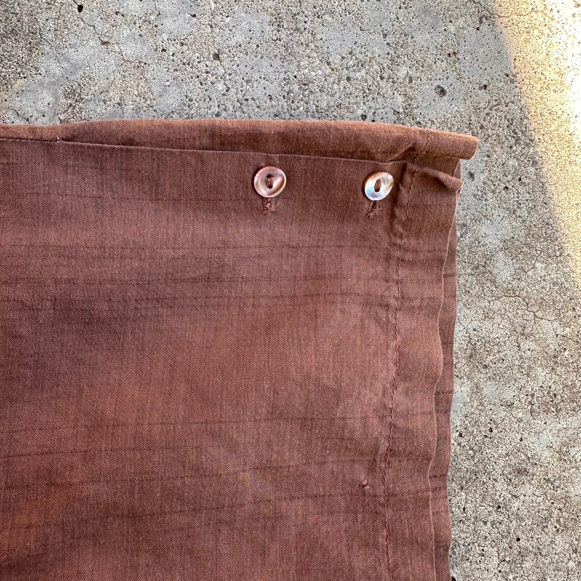 1960’s Harry Amber Rockabilly Loop Collar Shirt XL