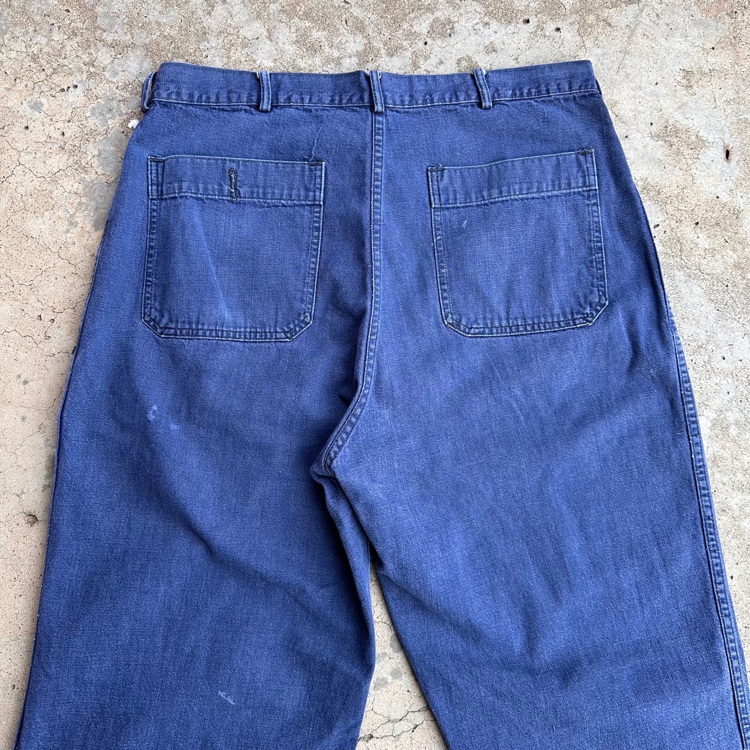 1950’s/60’s US Navy Denim Trousers 34” x 29”