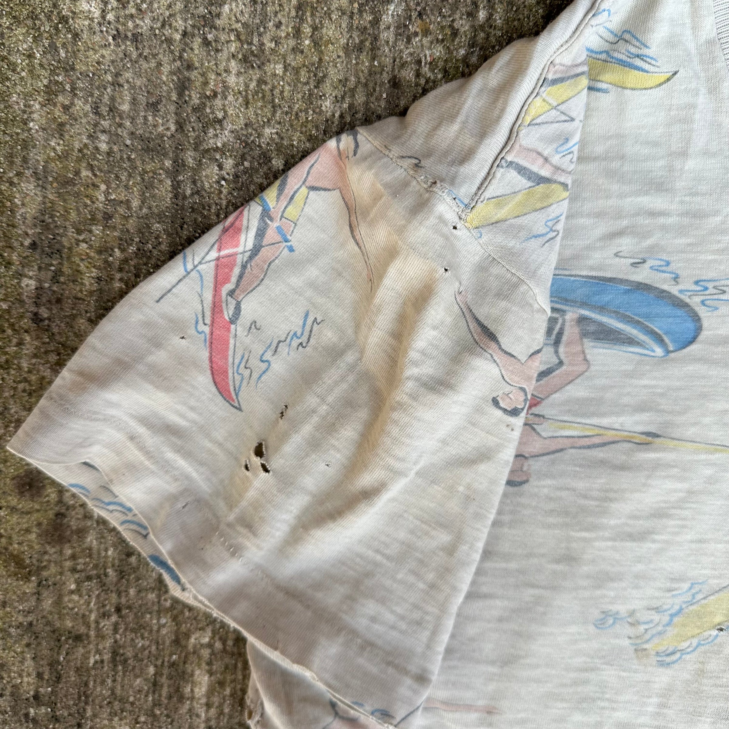 1950’s Thrashed Rockabilly Watersports T-Shirt 17.5” Chest