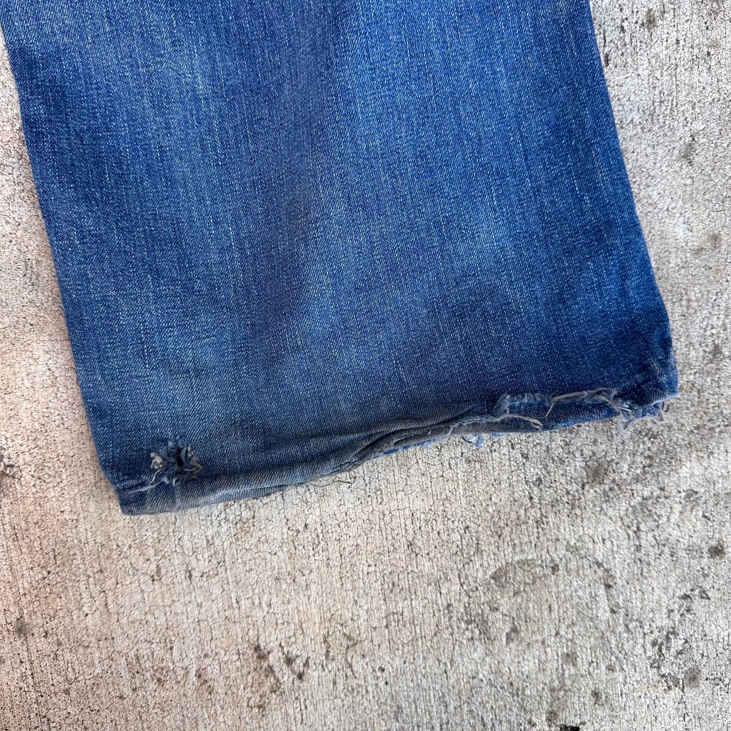 1940’s Sanforized Donut Button Denim Carpenter Jeans 31” x 30”