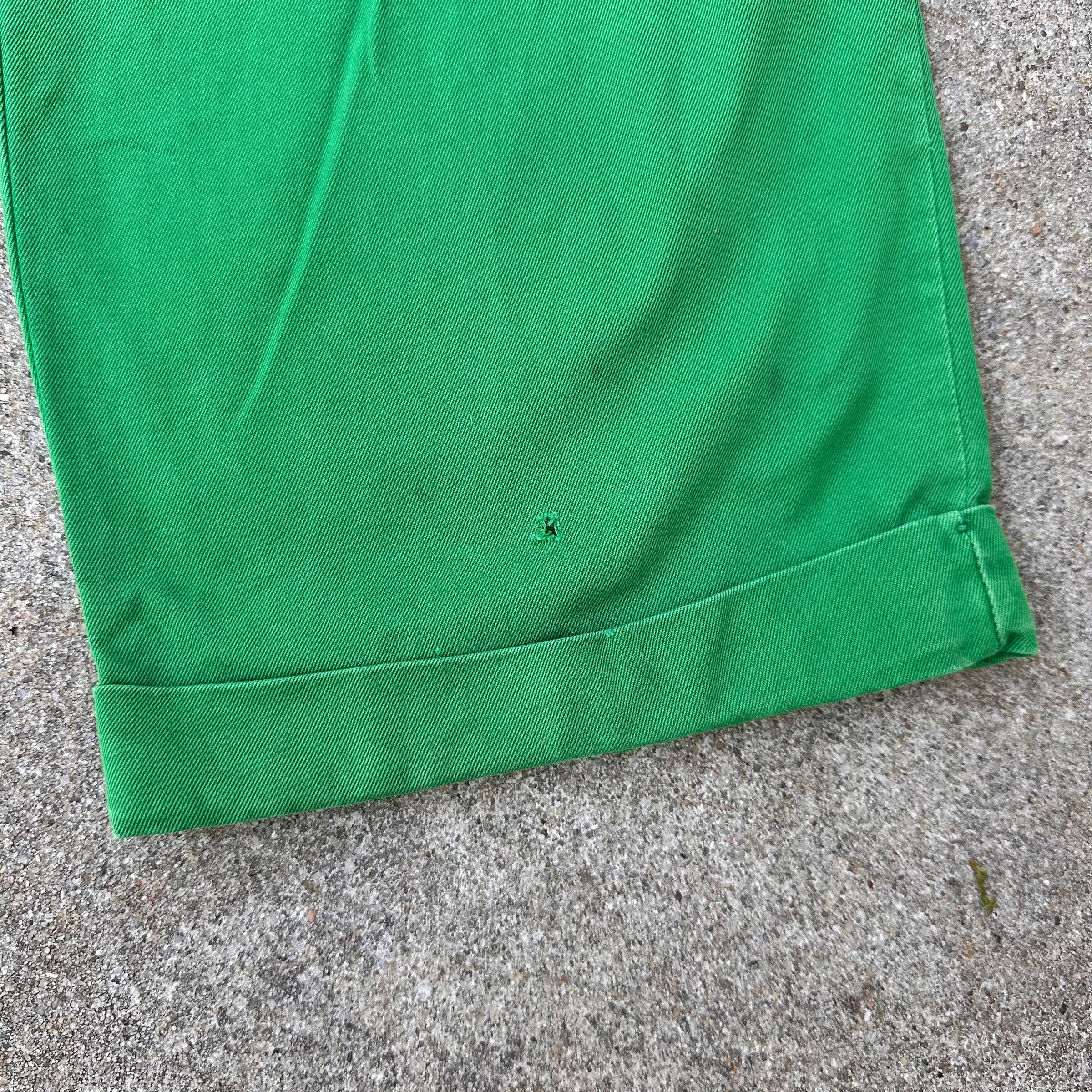 1950’s Shamrock Gas Station Uniform Cotton Work Pants 29” x 30”