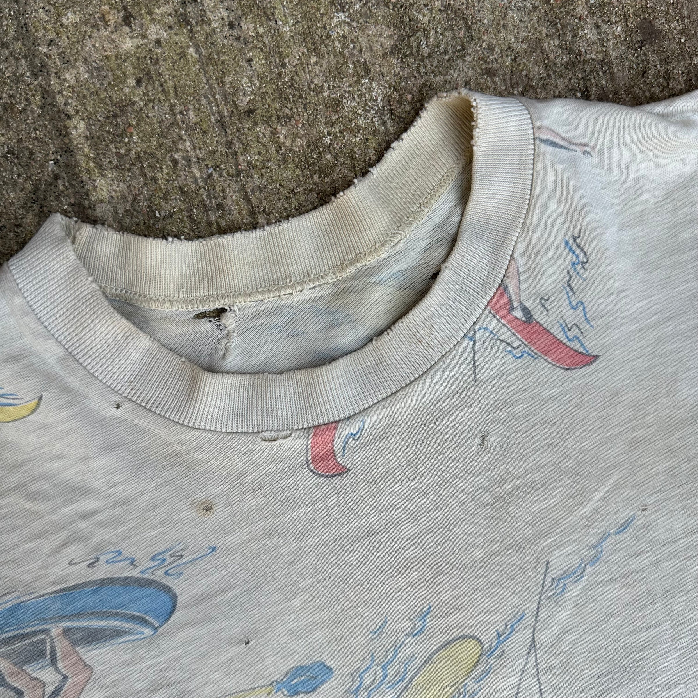 1950’s Thrashed Rockabilly Watersports T-Shirt 17.5” Chest