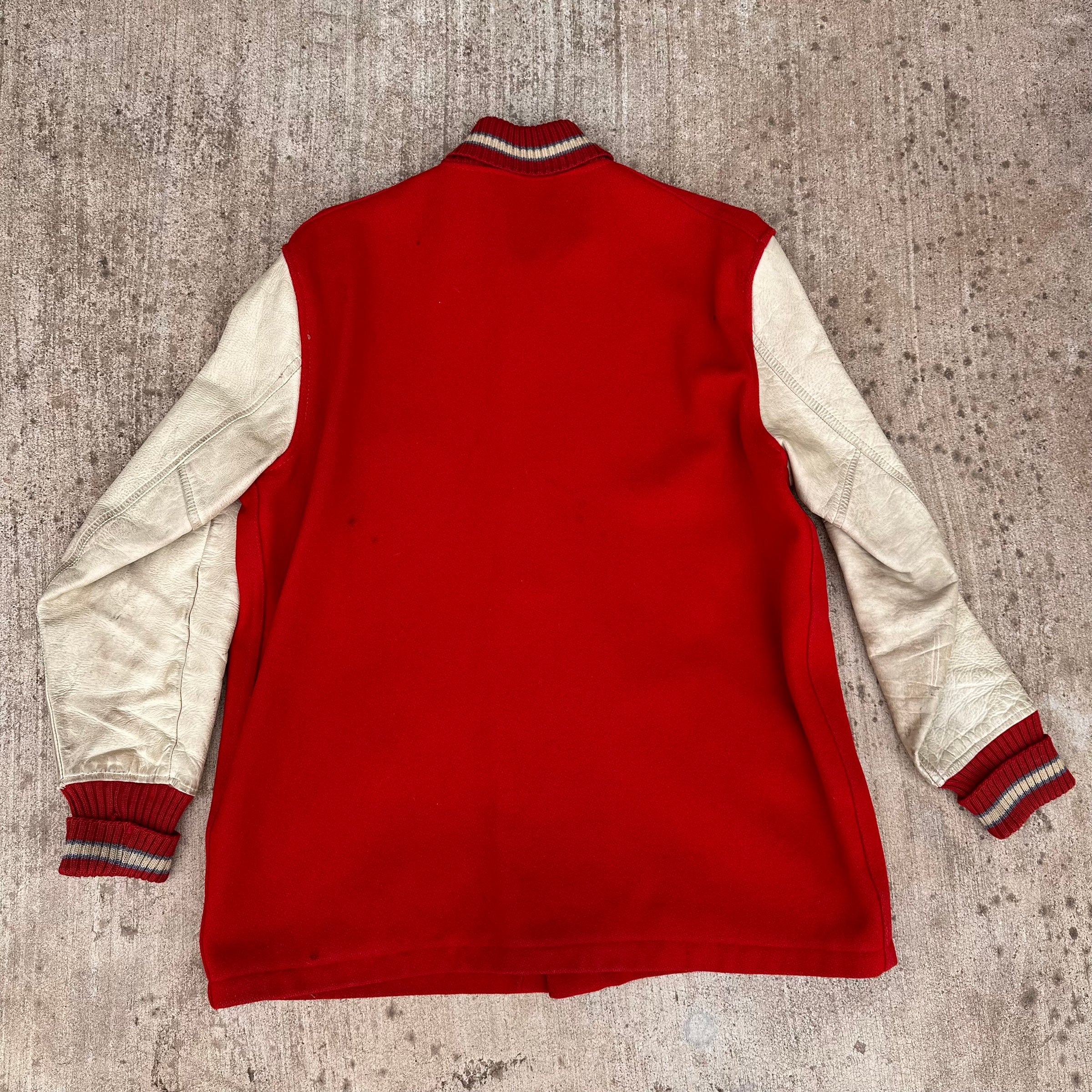 1950’s Santa Ana Football Pharoah Style Wool Varsity Jacket Size 44