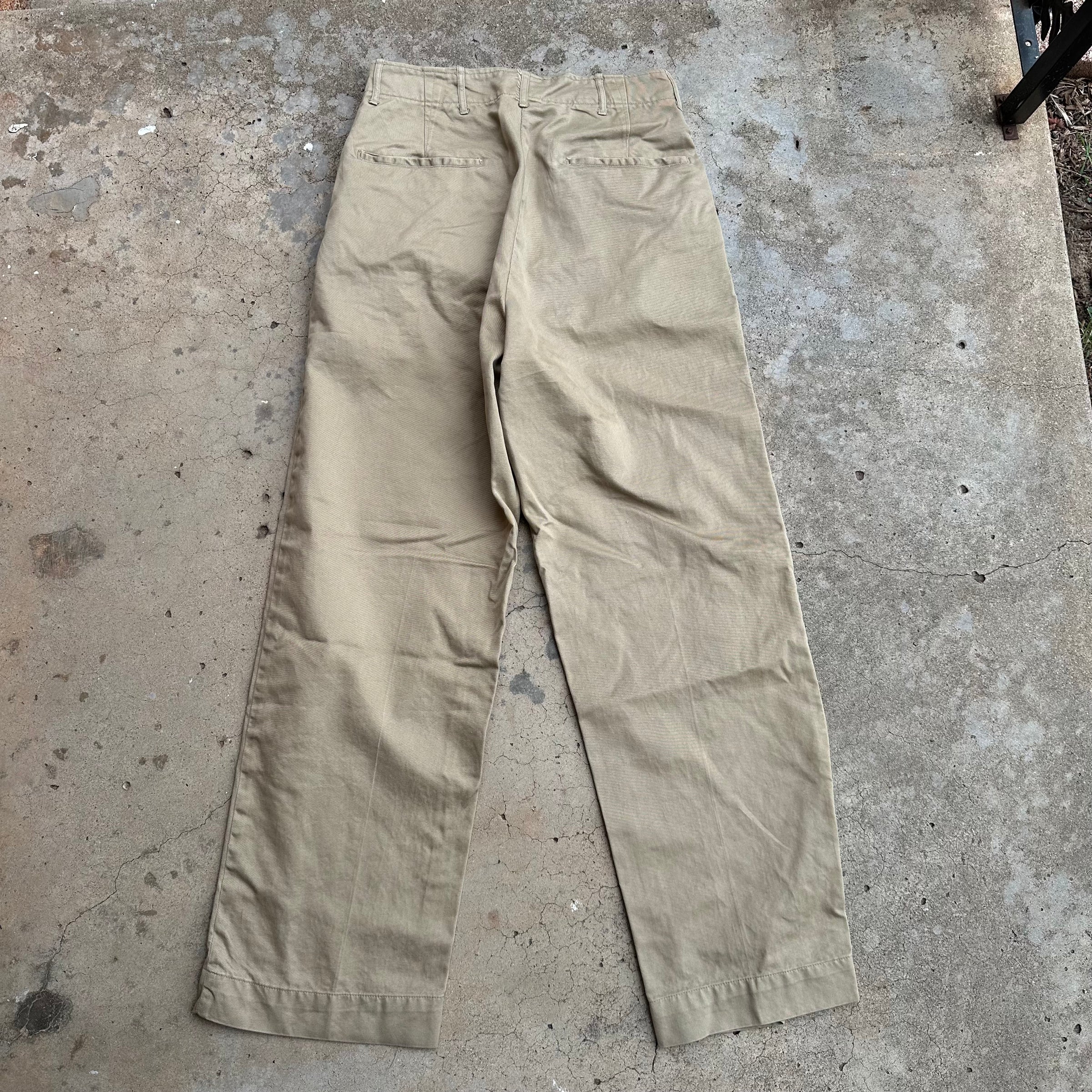 1940’s WWII US Army M-45 Khaki Pants 30” Waist