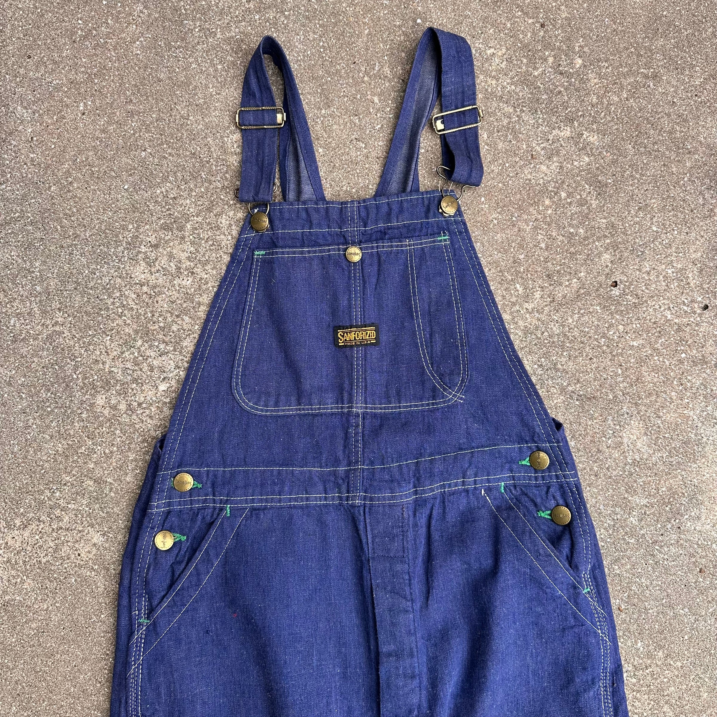 1950’s/60’s Mint Sanforized Denim Overalls 30” Waist