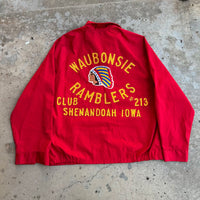 1960’s Waubonsie Ramblers Indian Head Chainstitched Jacket Large