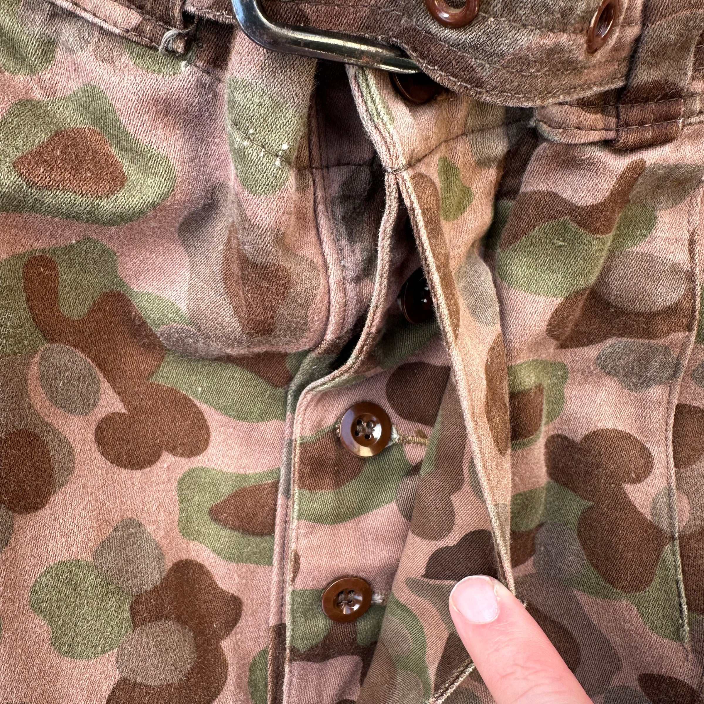 1950’s Austrian Pea Dot Camo Combat Trousers 34” x 24”