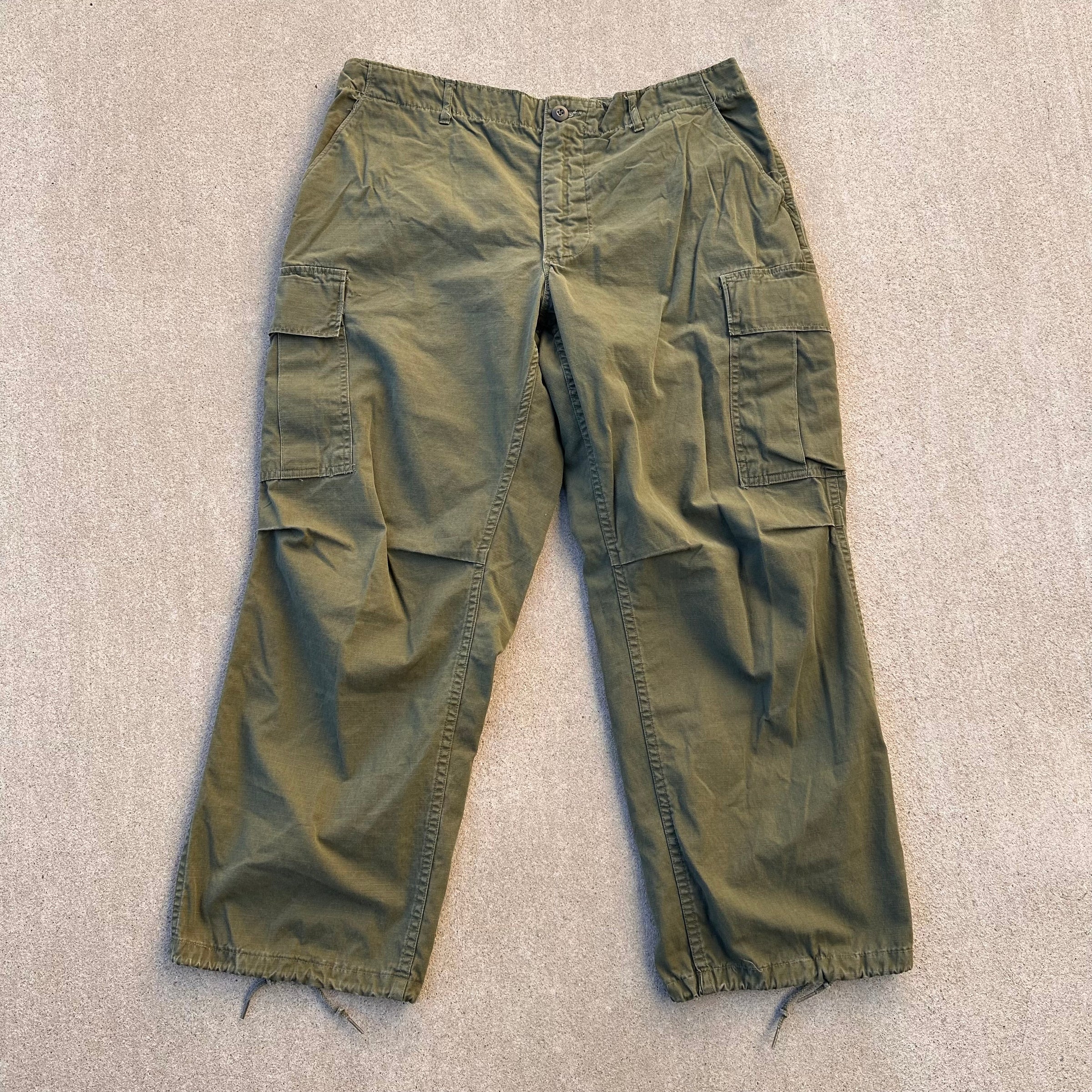 1960’s Vietnam War Mint Ripstop Jungle Pants Large Short
