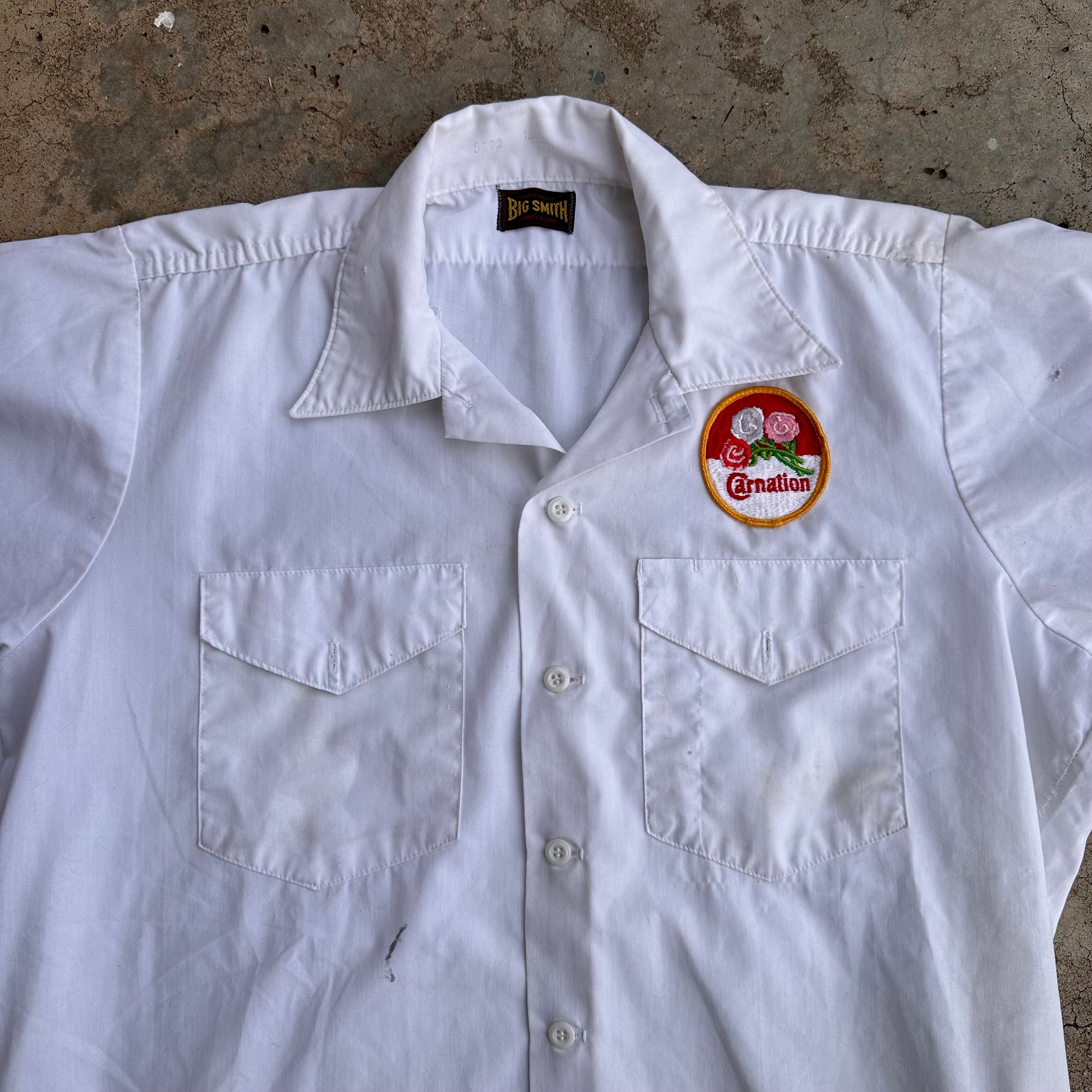 1950’s Big Smith Carnation Milk Delivery Work Shirt Large
