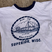 1970’s SS Meteor Whaleback Ship Ringer T-Shirt S/M