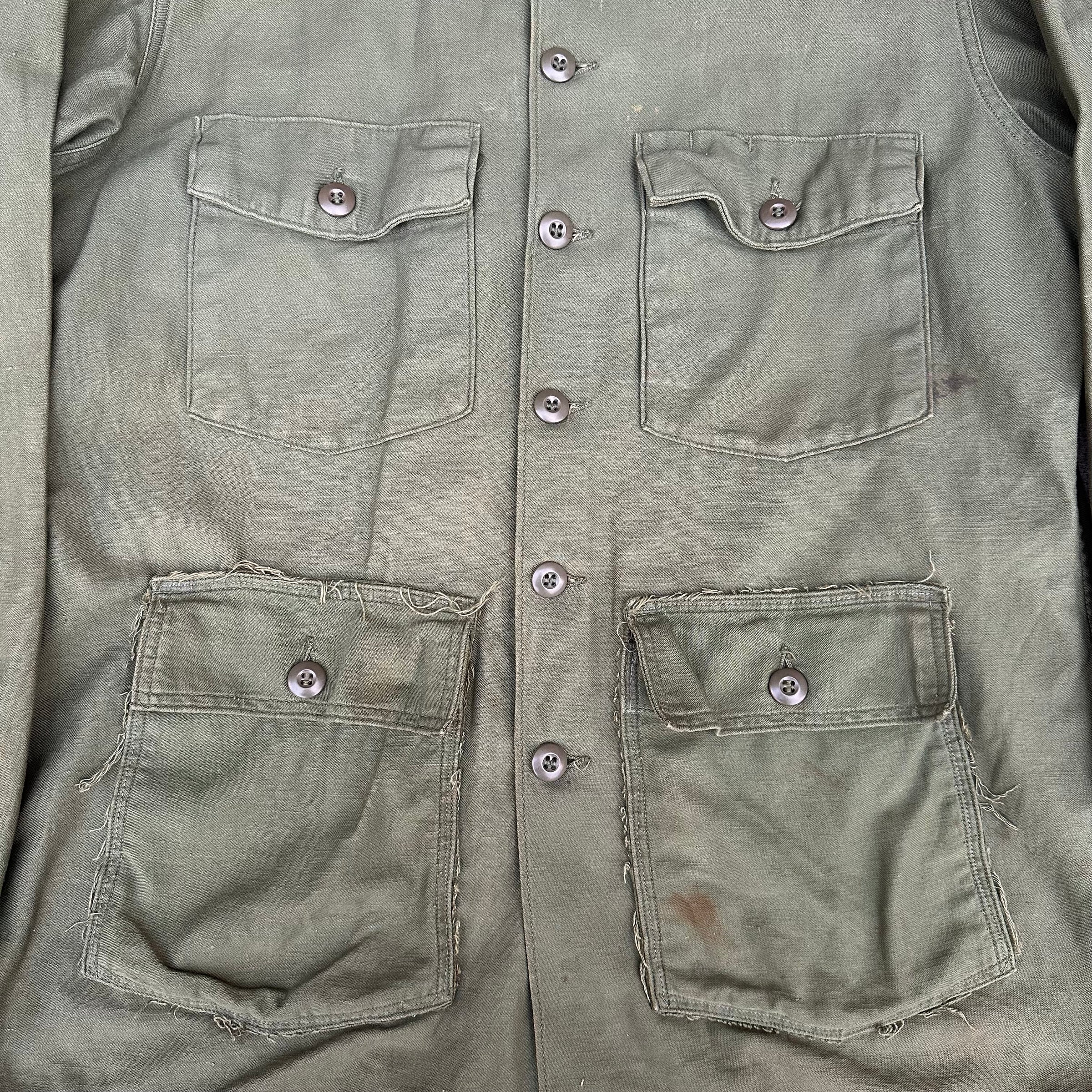 1960’s OG-107 Four Pocket Fatigue Shirt 25” Chest