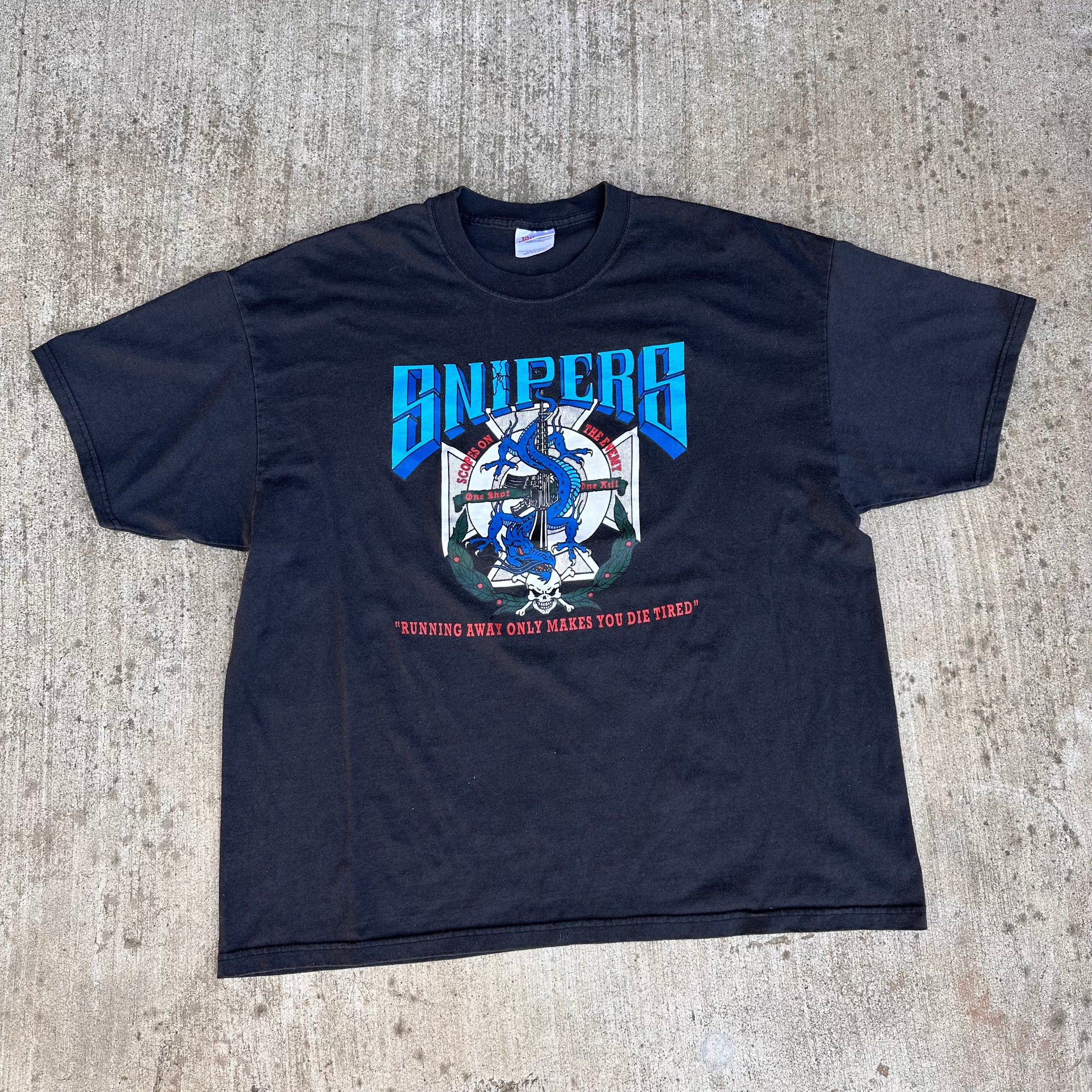 1990’s/Y2K Snipers Military T-Shirt XL