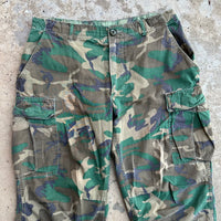 1970’s Vietnam War Brown Dominant ERDL Camo Jungle Pants Medium Regular