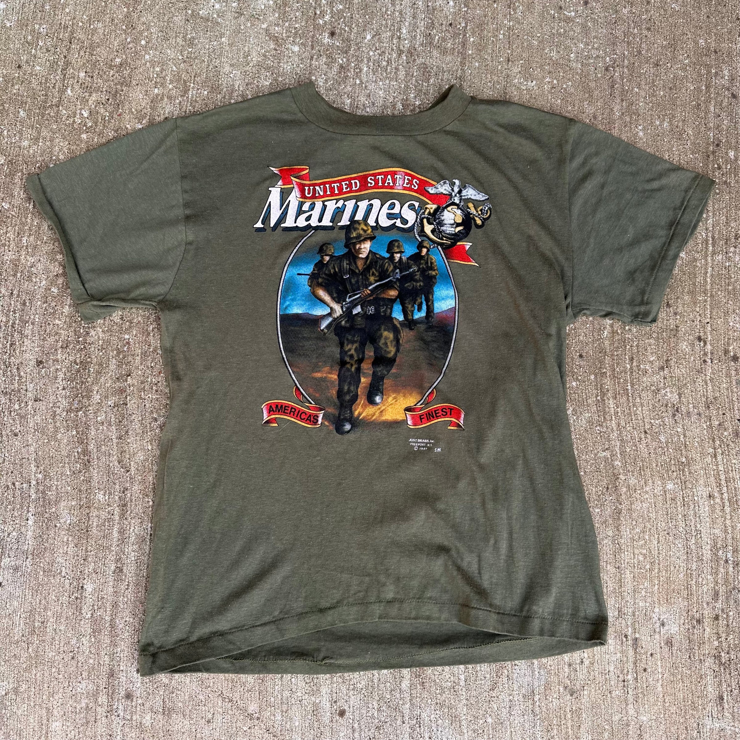 1980’s Just Brass US Marines T-Shirt Medium
