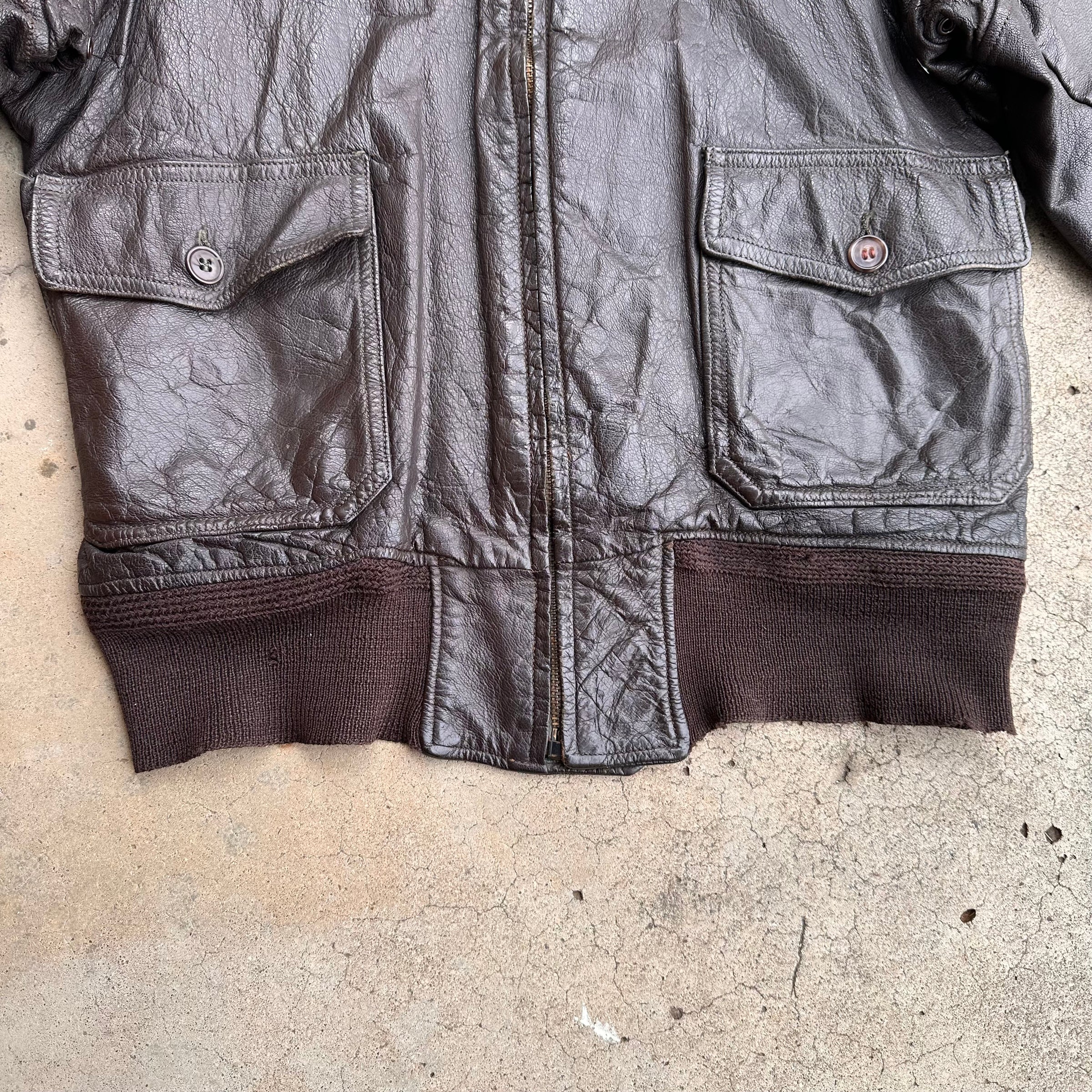 1950’s Flying Equipment Co G-1 Flight Jacket Size 38