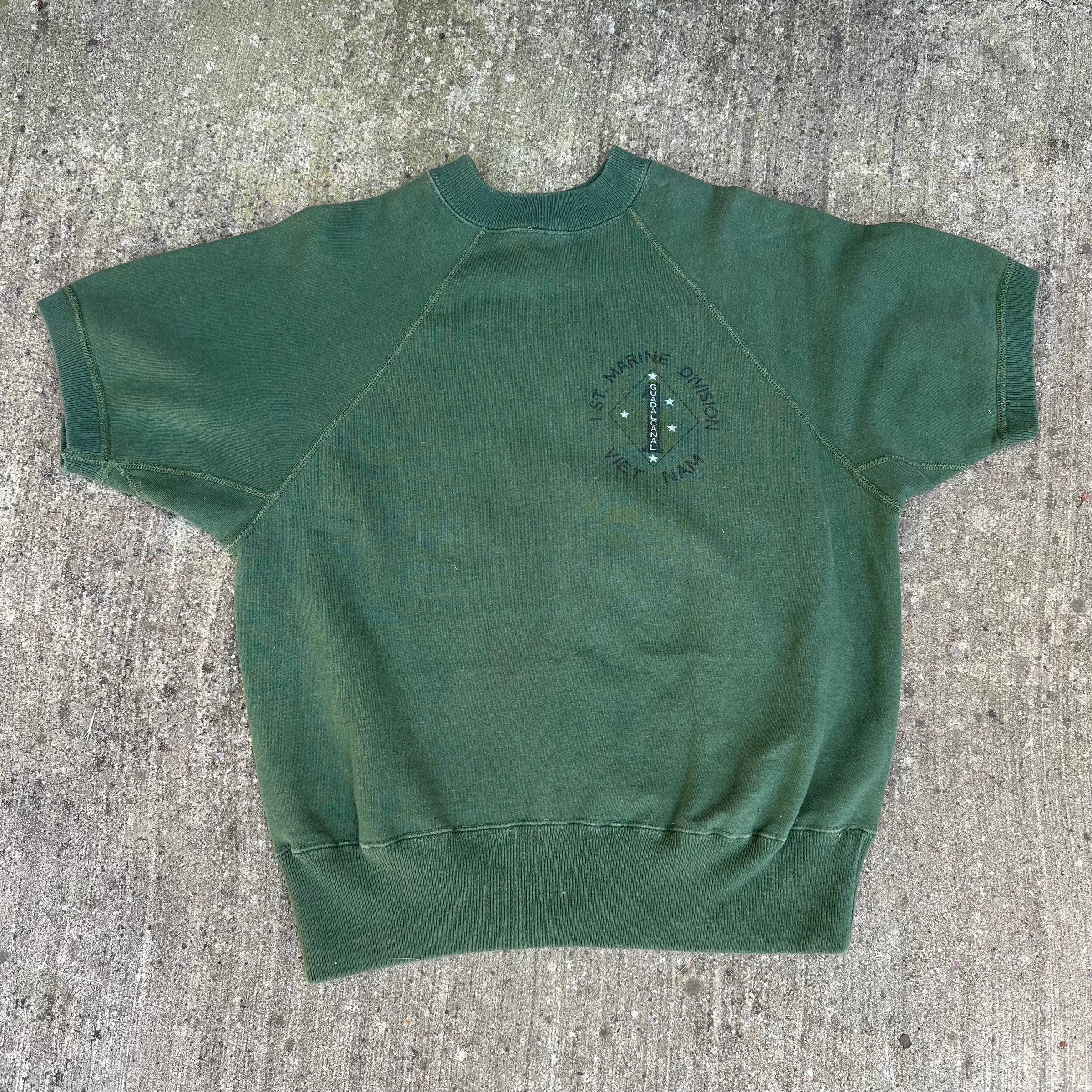1960’s Vietnam War 1st Marine Division Short Sleeve Sweatshirt