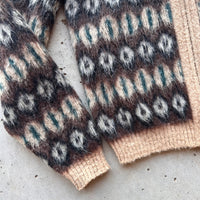 1960’s Campus Full Zip Mohair Cardigan Medium