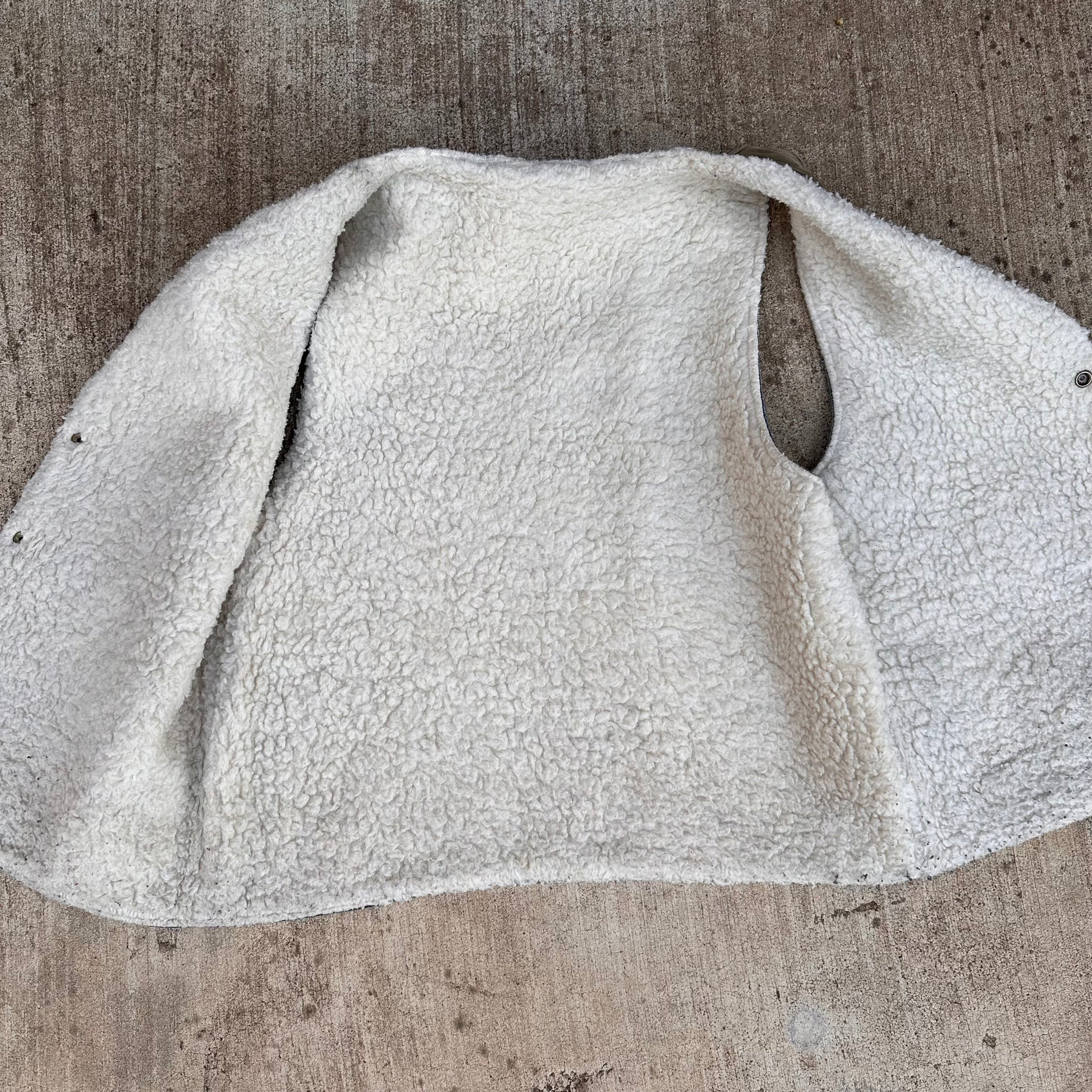 1970’s/80’s Denim Corduroy Sherpa Lined Vest M/L