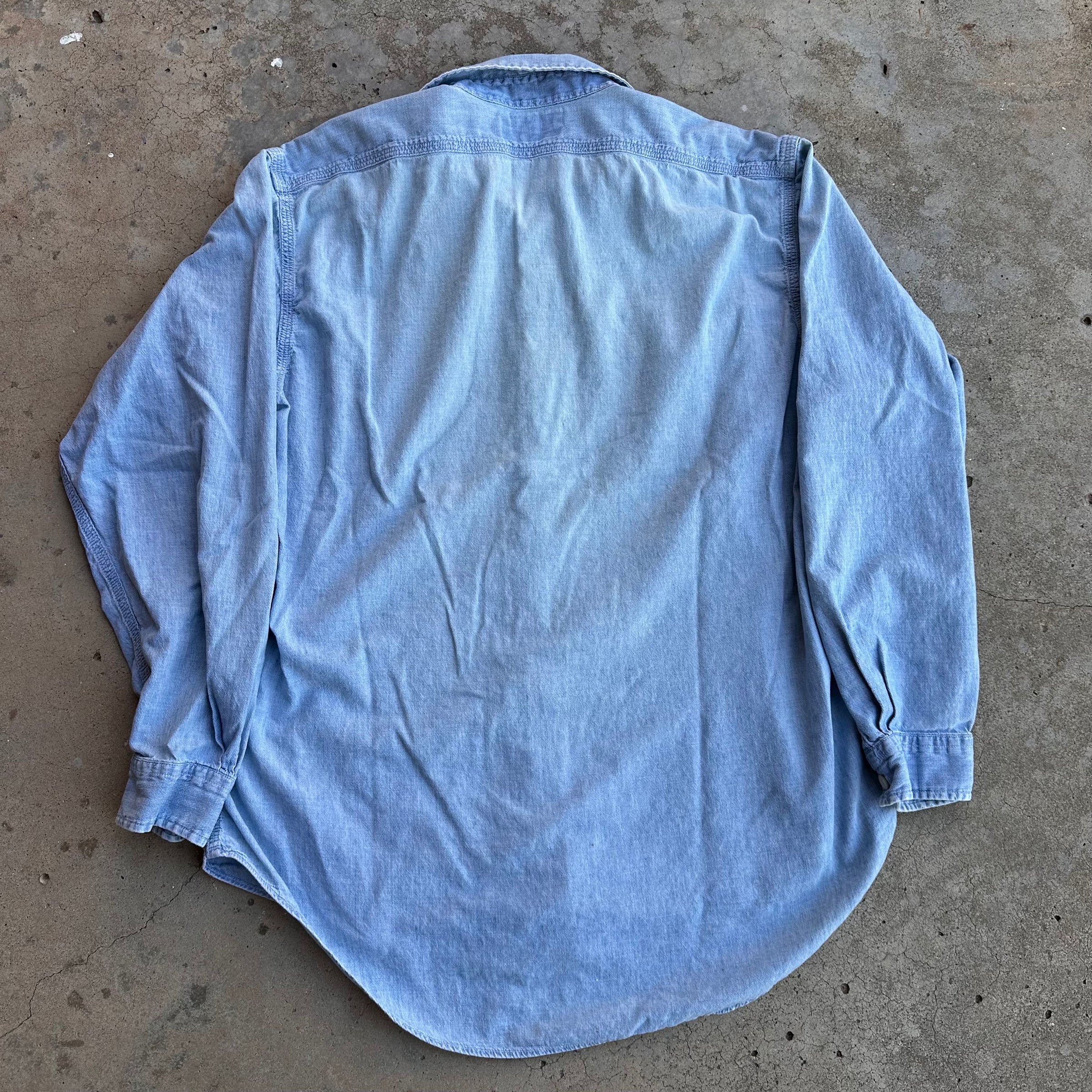 1990’s RRL Chambray Work Shirt Large