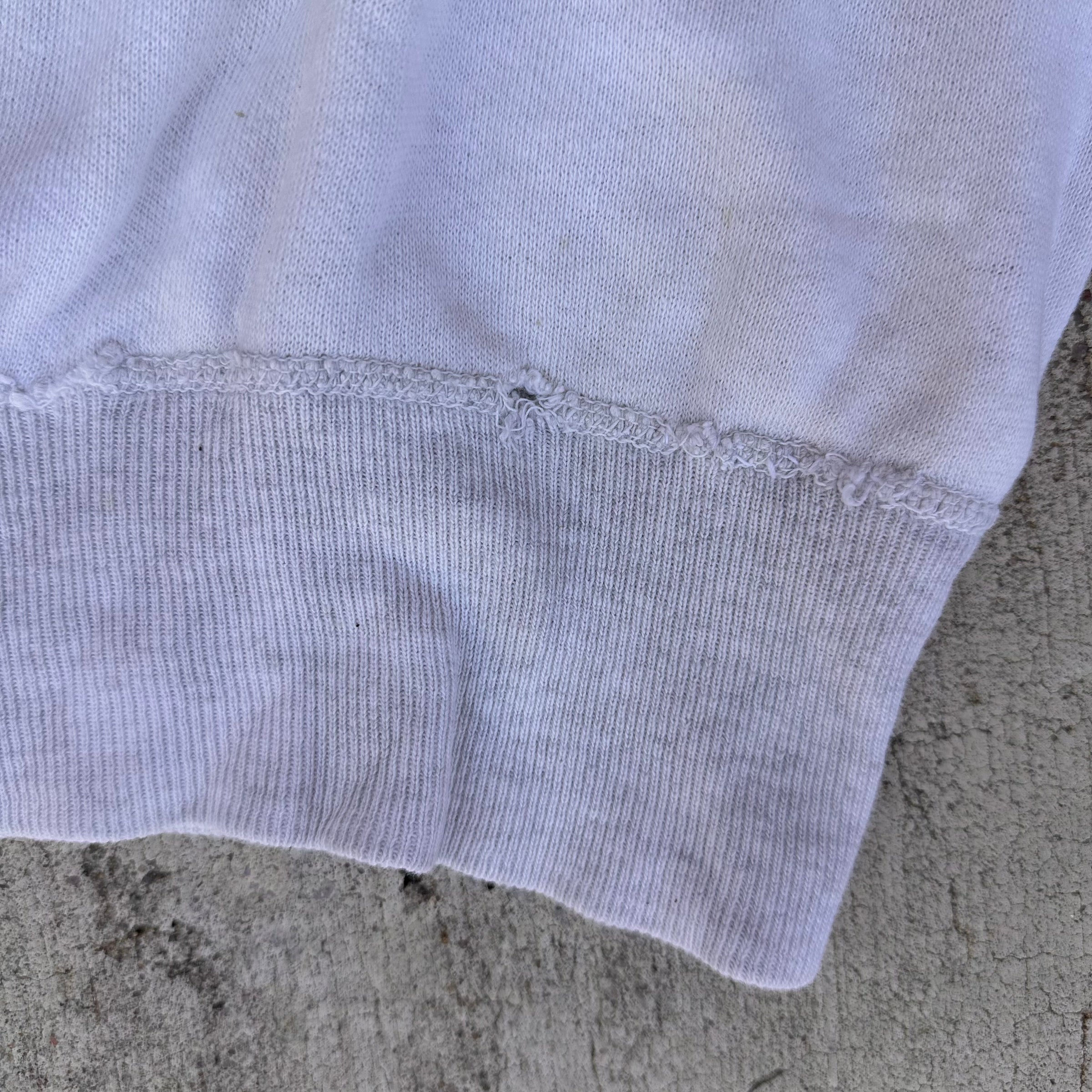 1950’s Two-Tone Single V Crewneck Sweatshirt 27” Chest