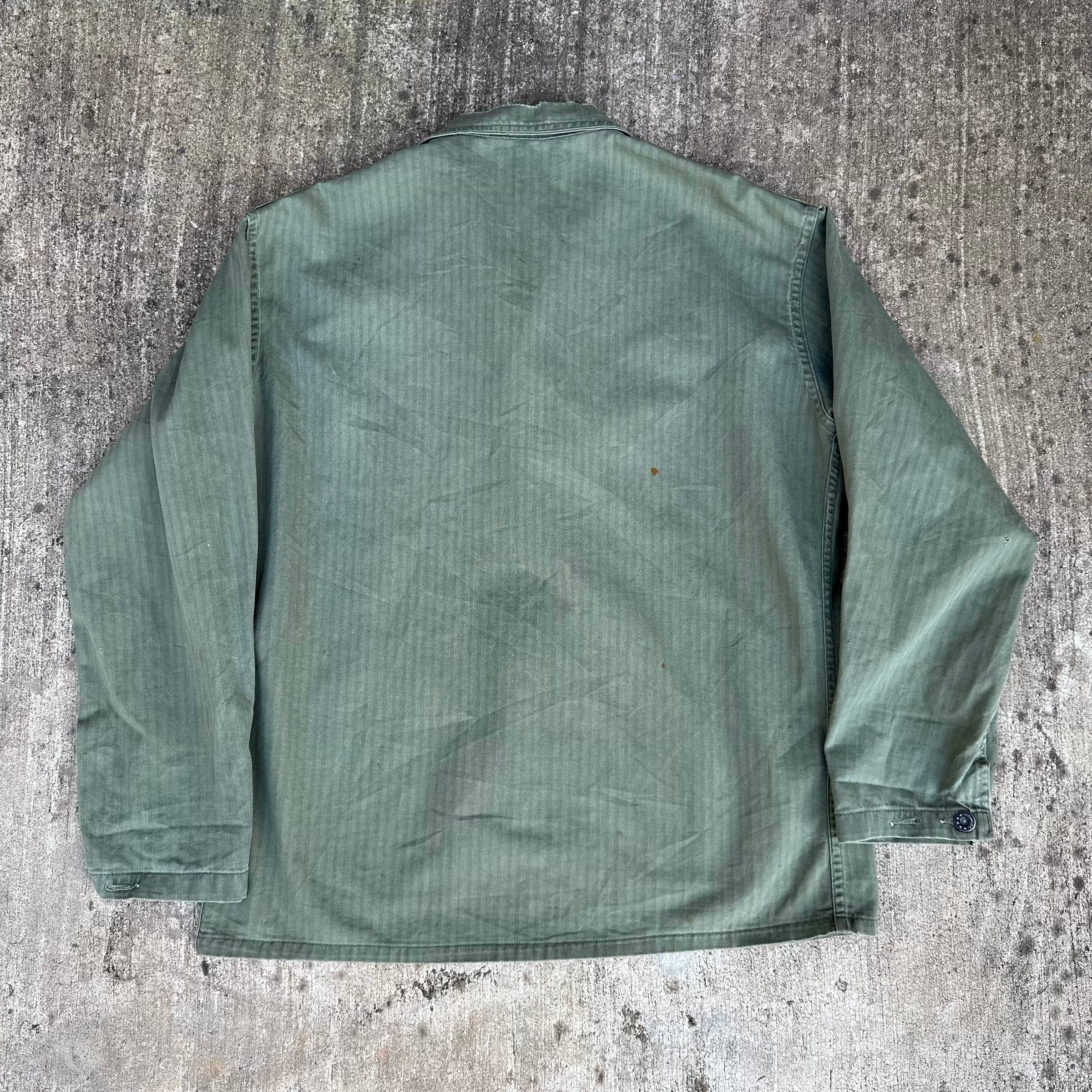 1940’s WWII USN N-3 HBT Utility Jacket 23.5” Chest