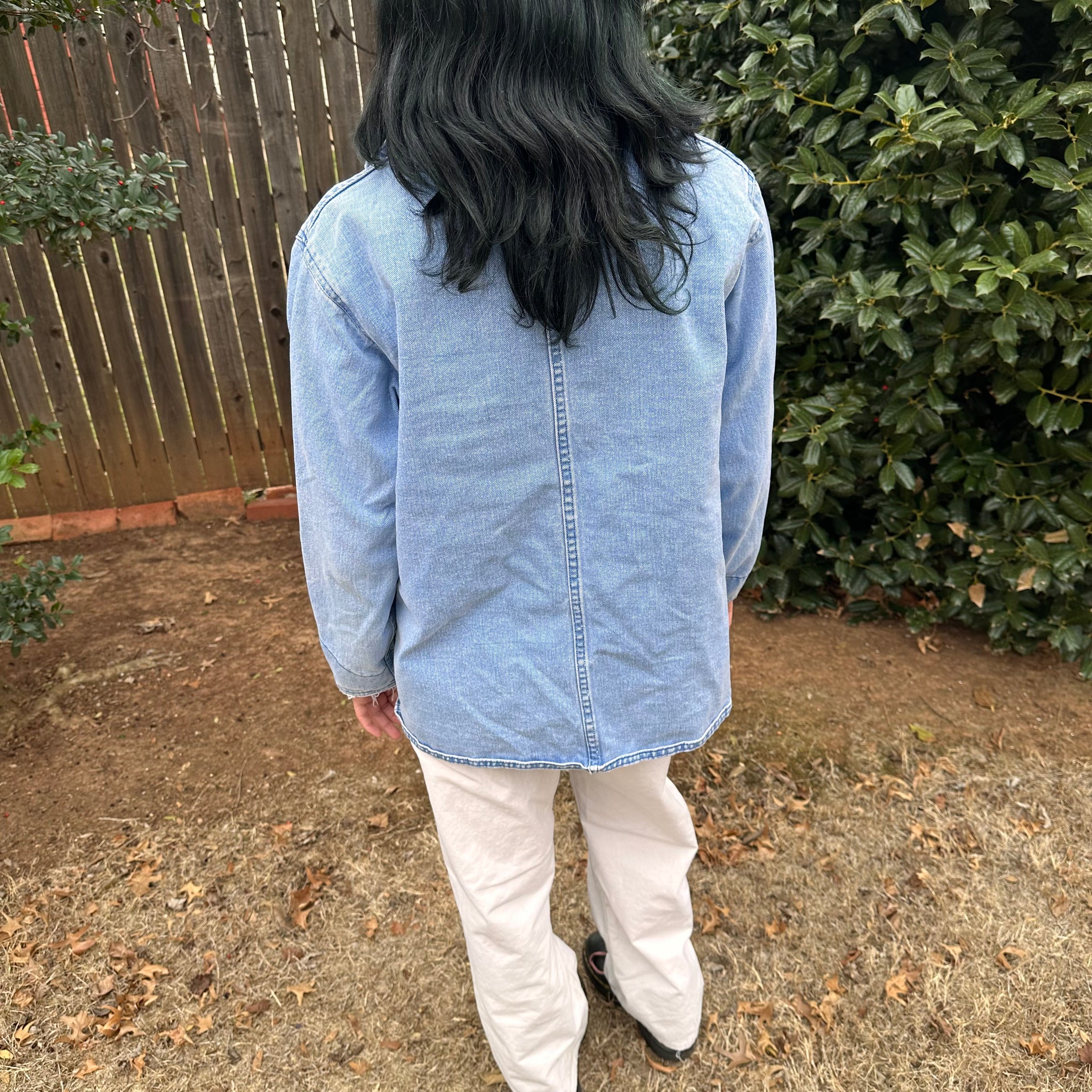 1980’s LL Bean Shawl Collar Denim Jacket 21” Chest