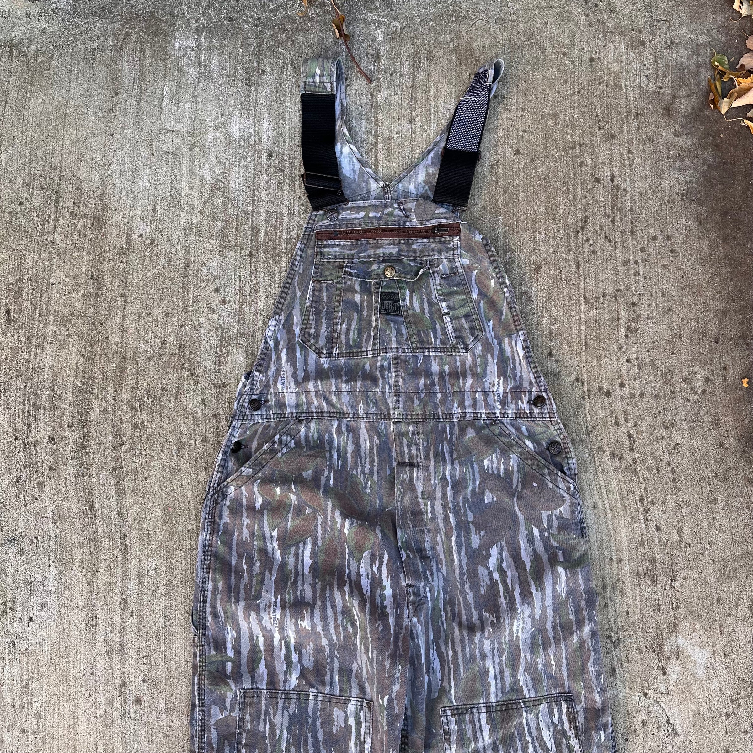 1990’s Liberty Real-Tree Camo Double Knee Overalls 34” x 30”