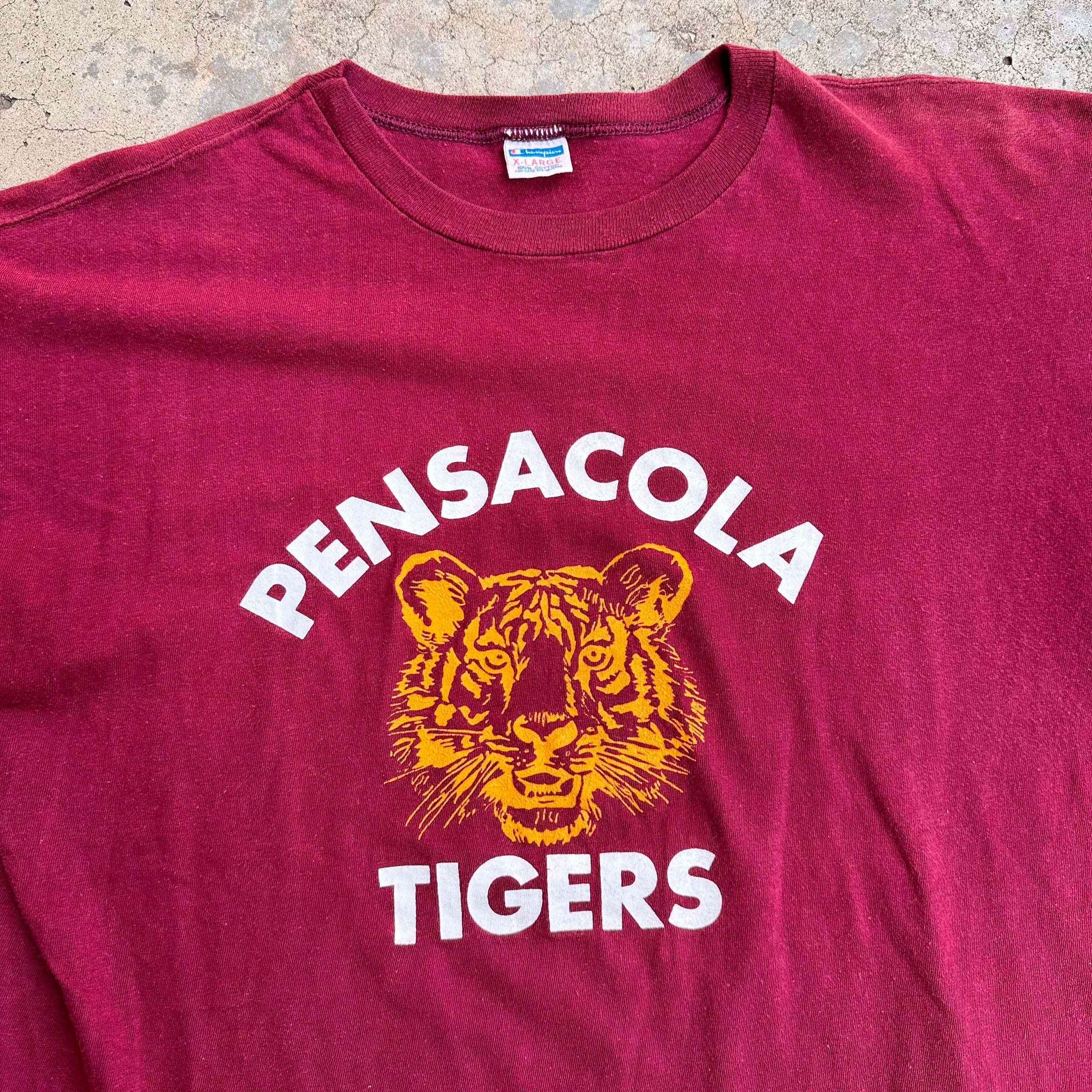 1970’s Champion Blue Bar Pensacola Tigers T-Shirt Large