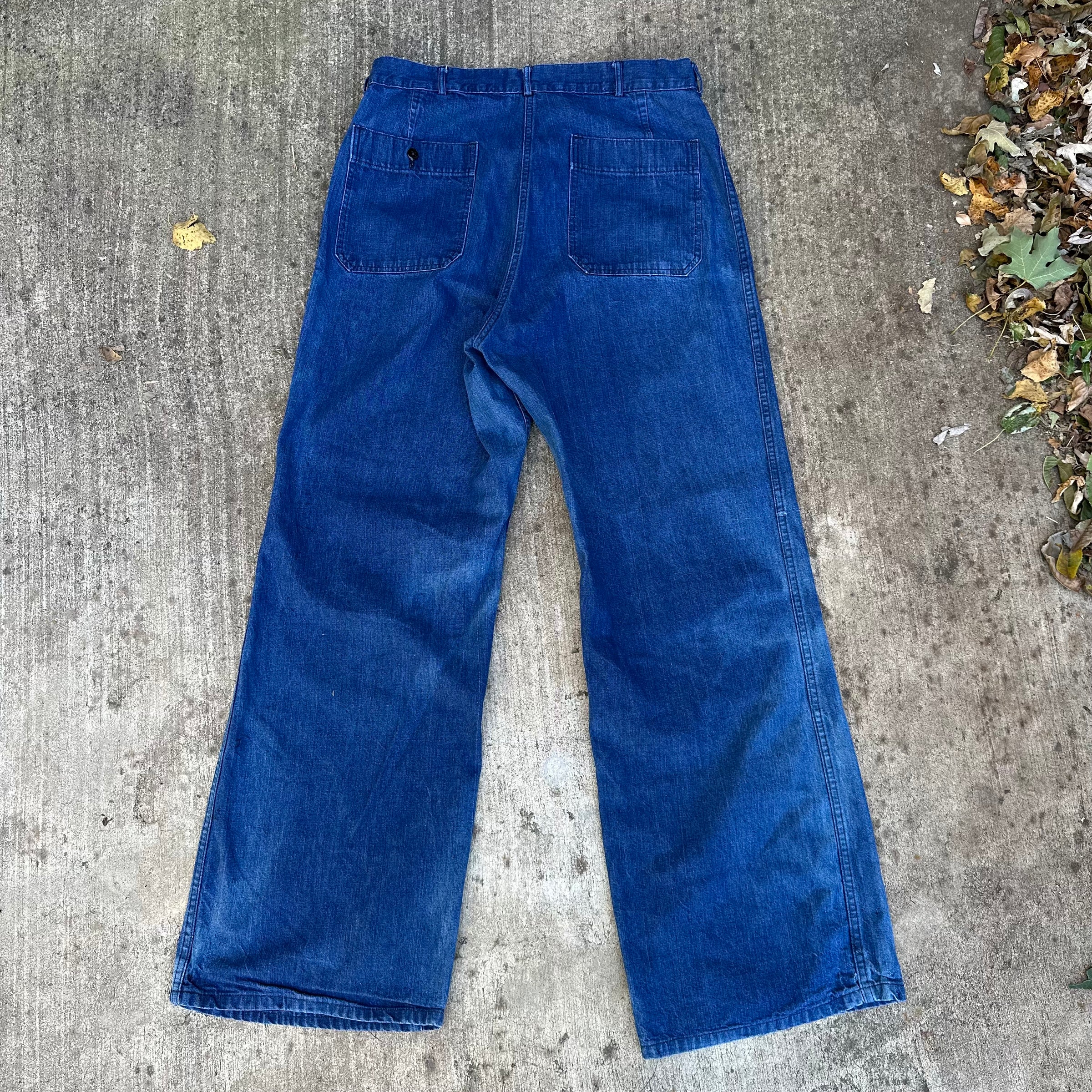1950’s/60’s Sun Faded USN Denim Dungarees