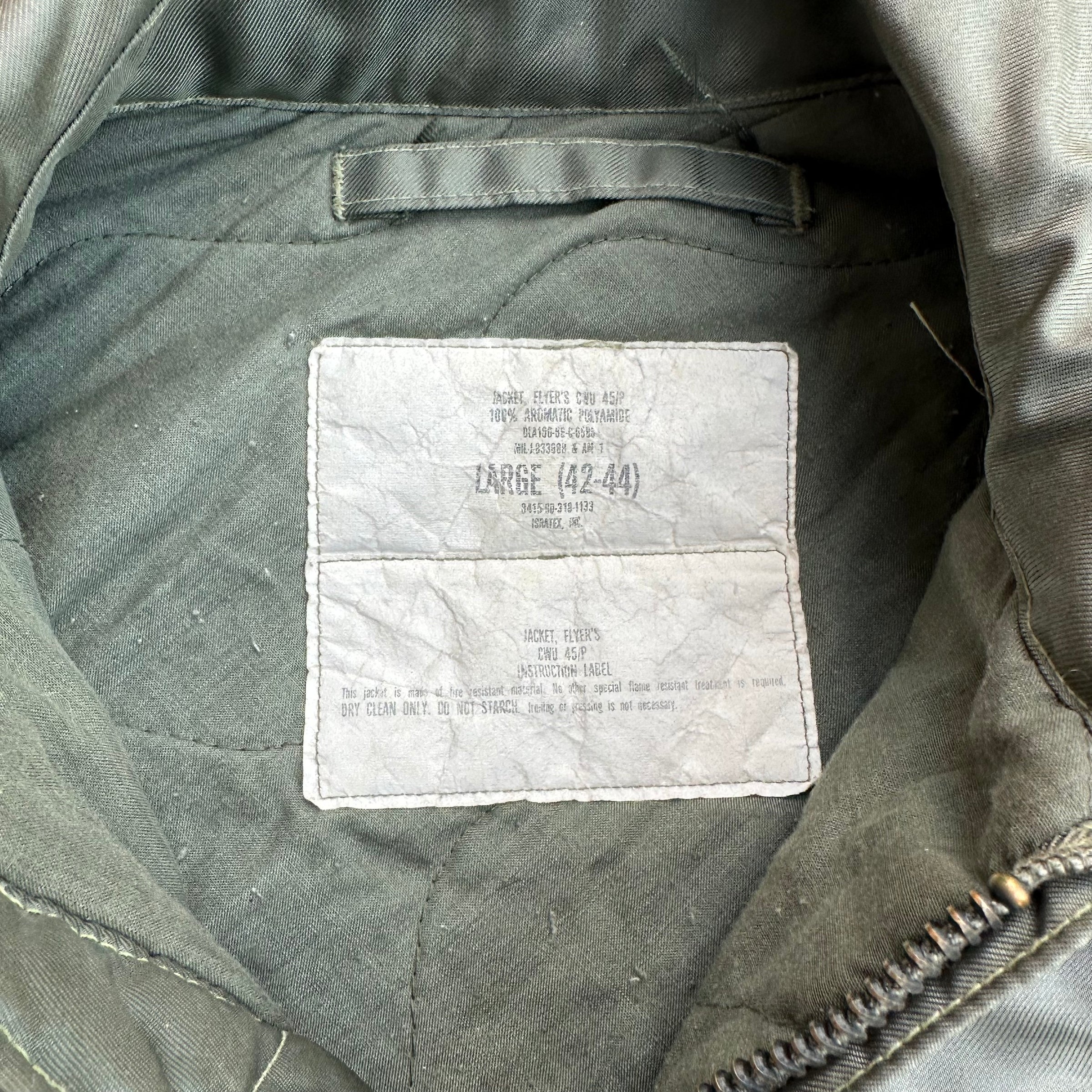 1980’s USAF CWU-45/P Flight Jacket Large