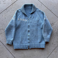 1960’s Light Blue Elk Cowichan Sweater XL
