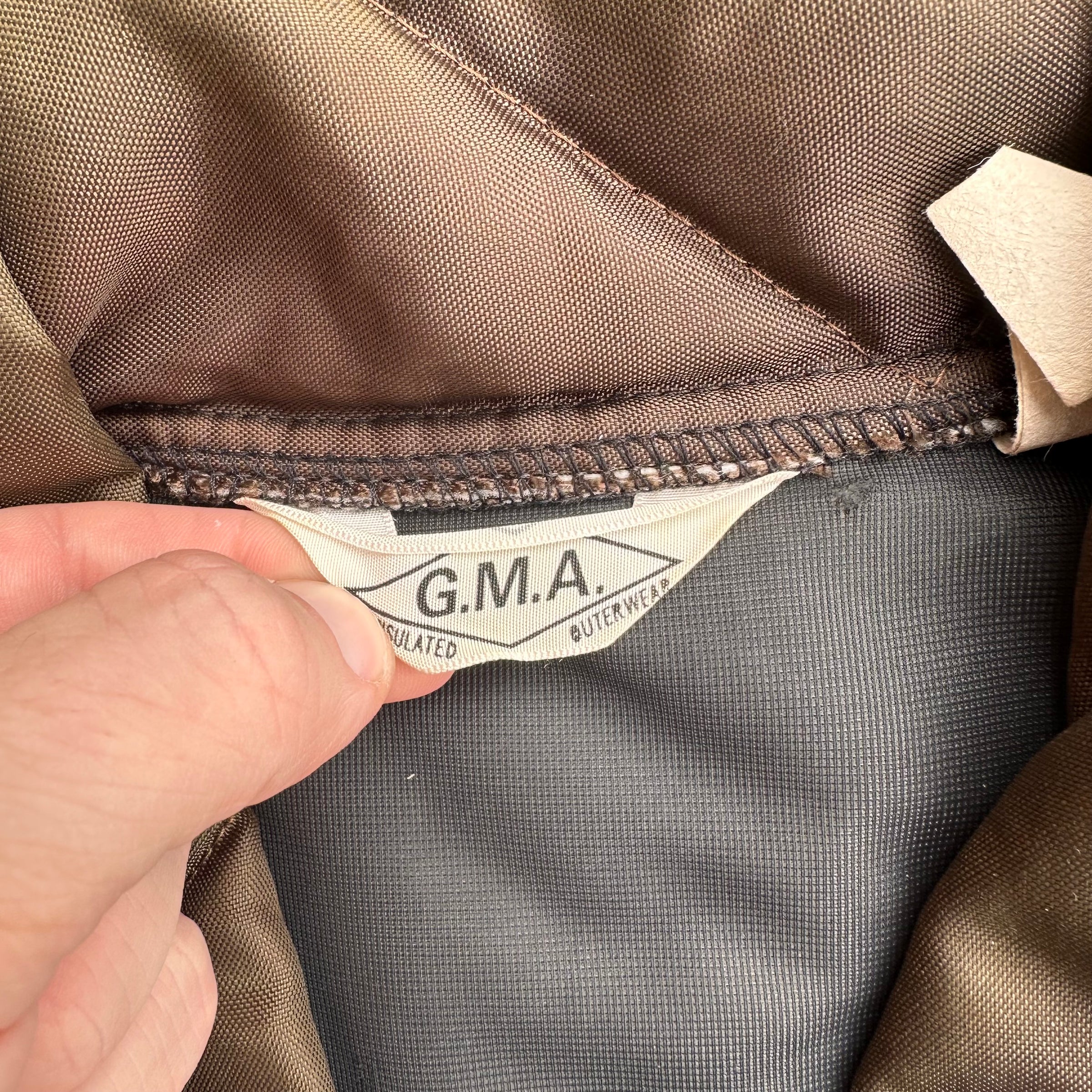 1970’s GMA Faded Brown Quilted Jacket XL