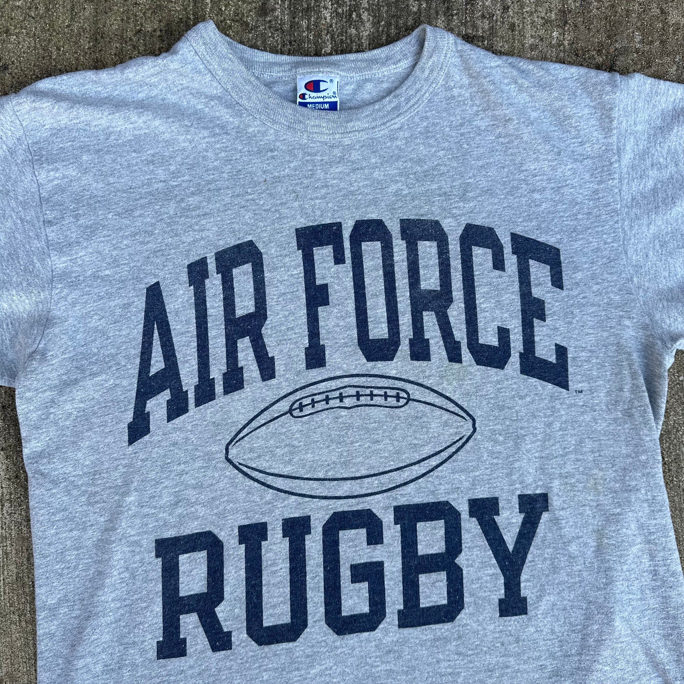 1990’s Air Force Rugby Water Print Champion T-Shirt M/L