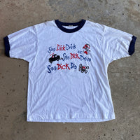 1980’s “Don’t be a Dick” Drunk-Driving Awareness Ringer T-Shirt Medium