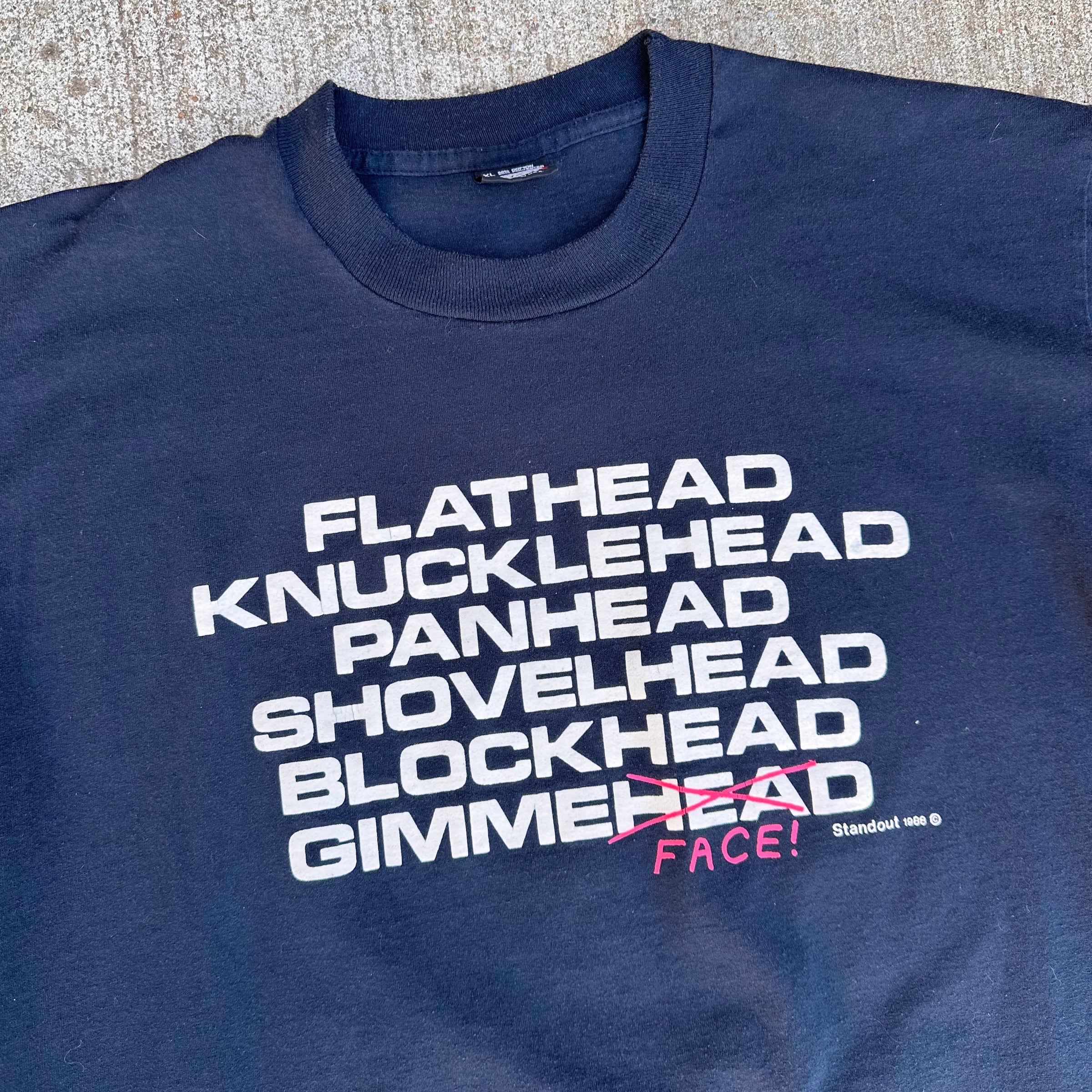 1980’s Flathead Gimme Head Biker T-Shirt L/XL