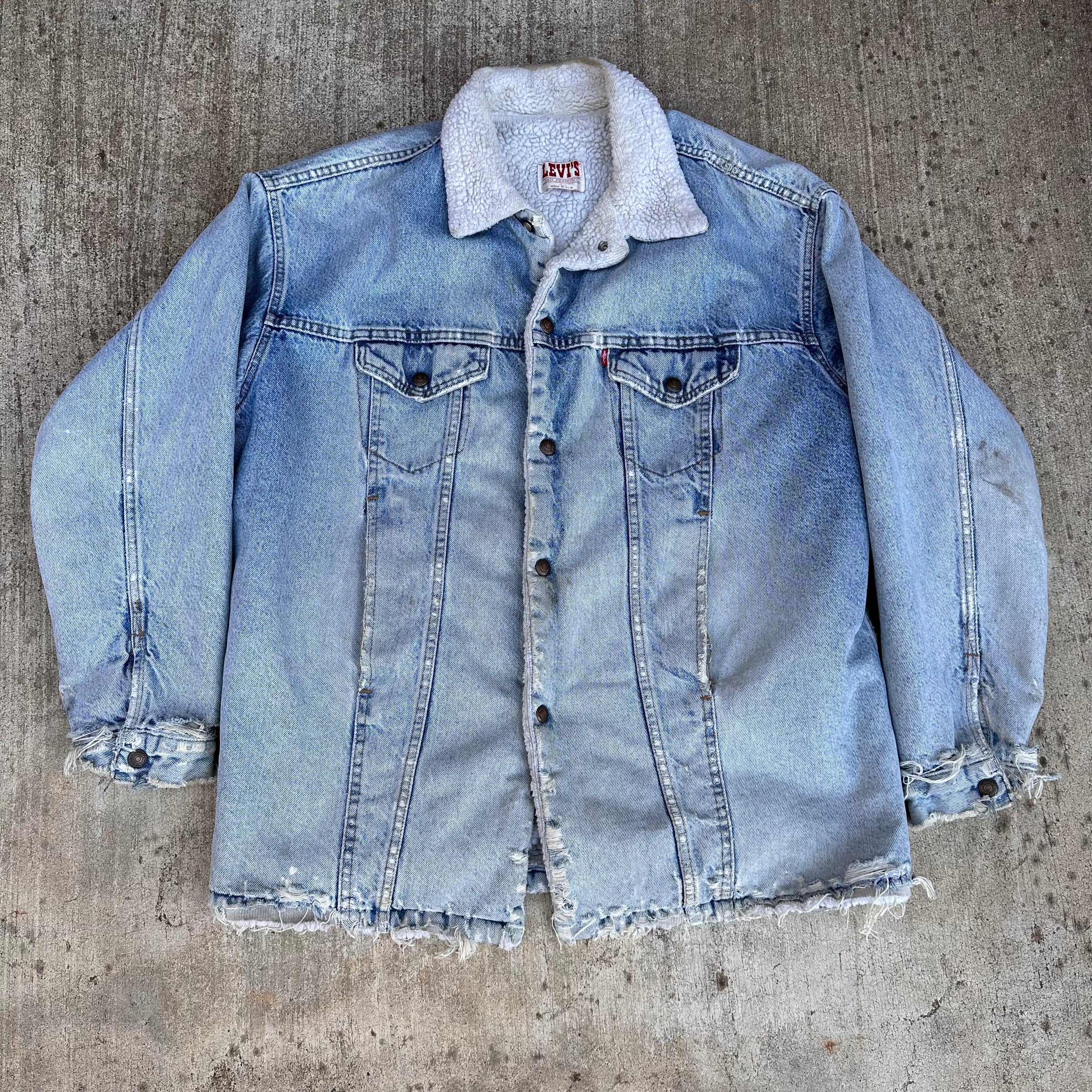 1980’s Levi’s Sherpa Lined Denim Jacket L/XL