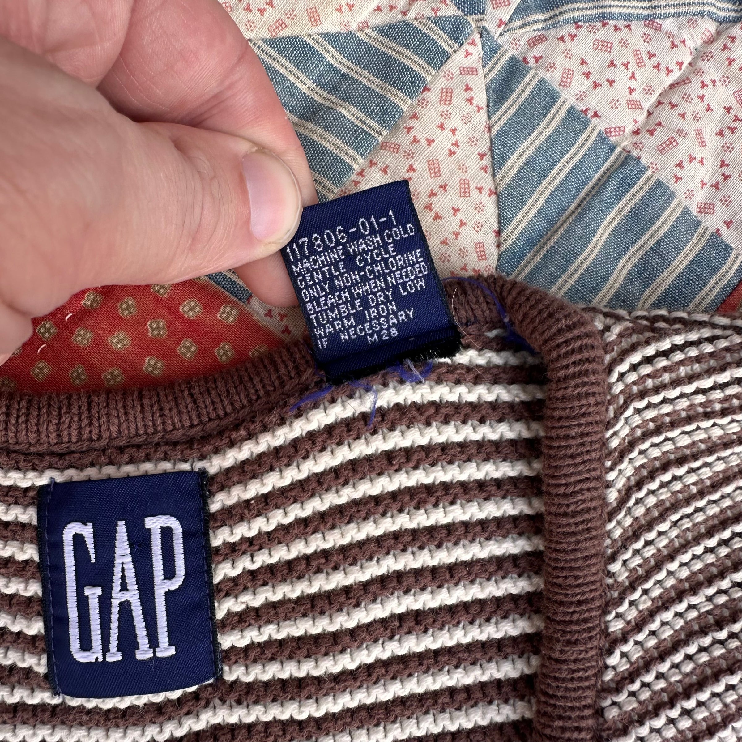 1990’s Gap Ribbed Cotton Sweater Vest Large