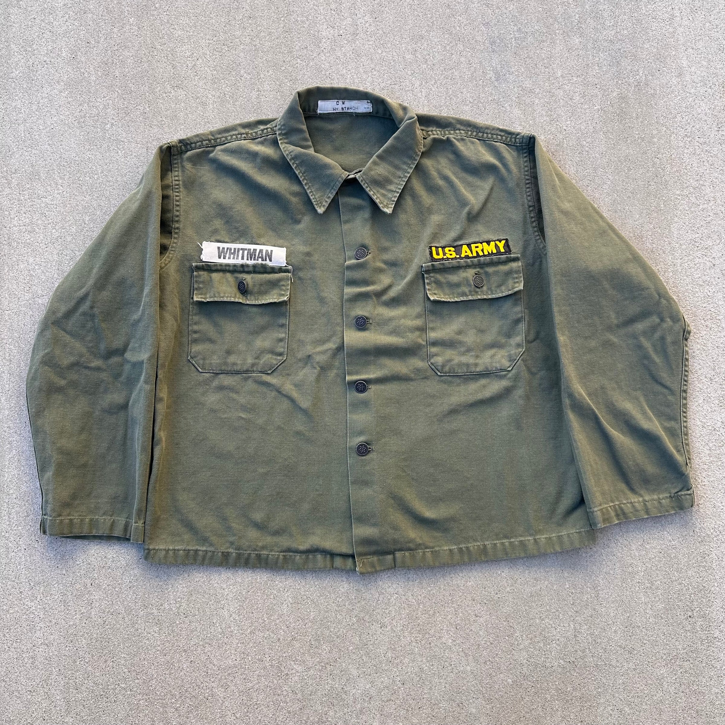 1950’s US Army Patched 13-Star Fatigue Shirt Large