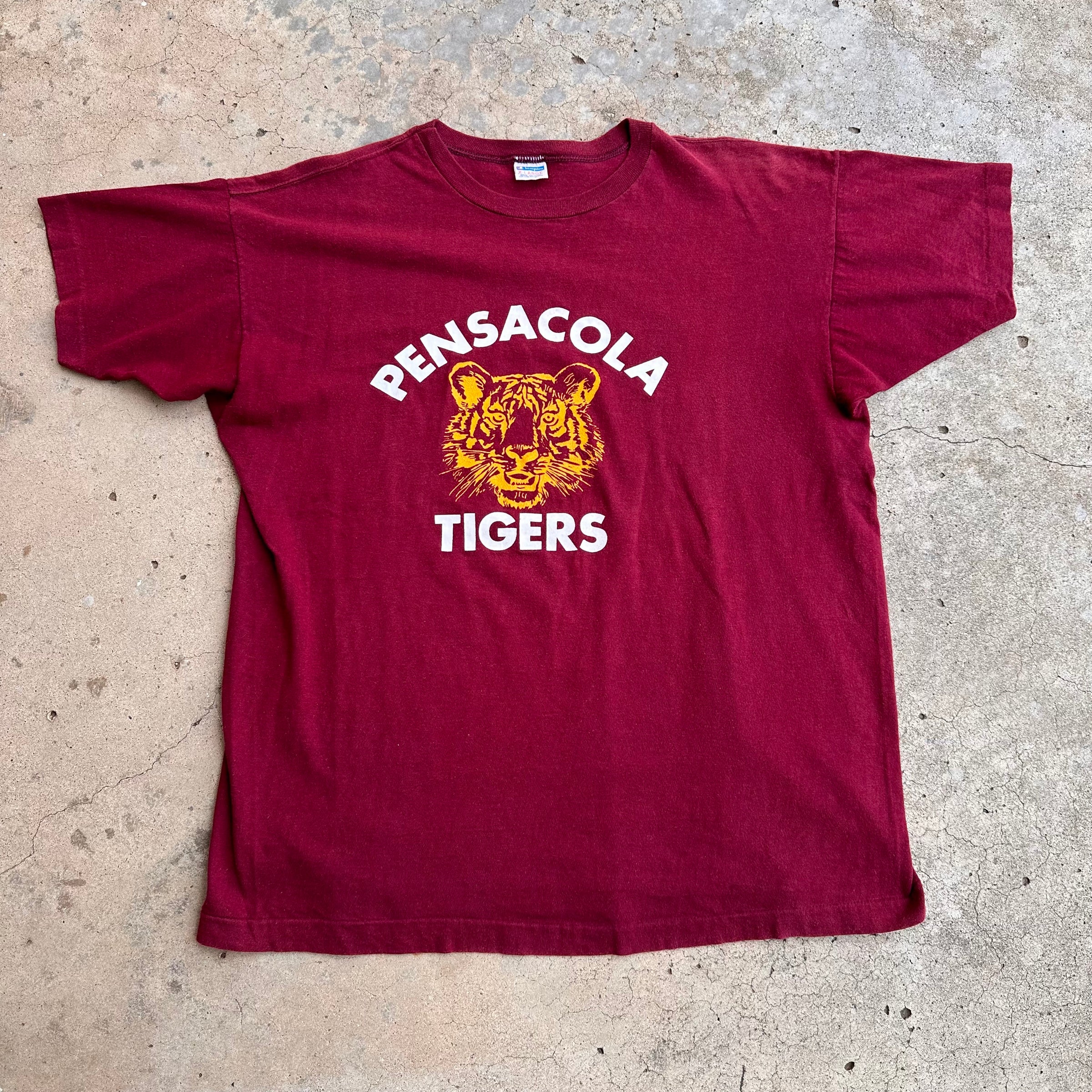 1970’s Champion Blue Bar Pensacola Tigers T-Shirt Large