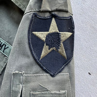 1960’s Tailor Made Reversible Korean Frogskin Camo Jacket Large