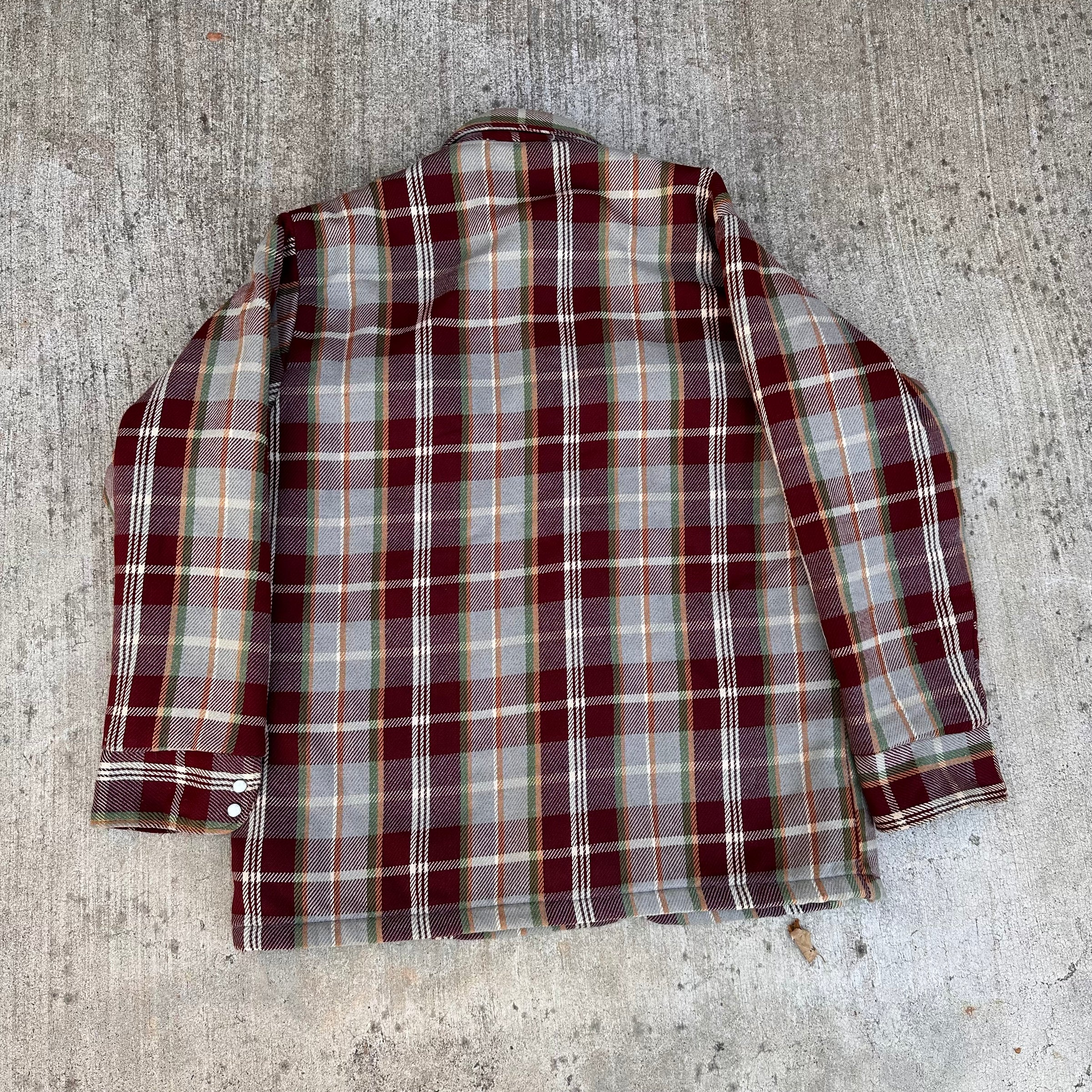 1970’s Mr. Legg’s Quilted Cotton Flannel Shirt Medium