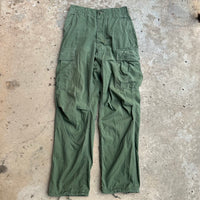 1960’s Vietnam War Second Pattern Poplin Jungle Pants Small Long